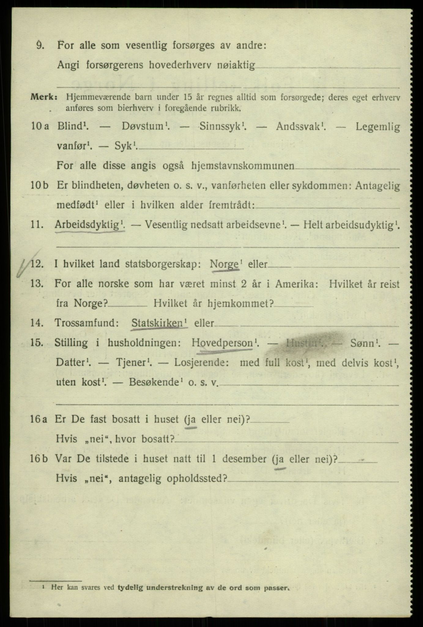 SAB, 1920 census for Bergen, 1920, p. 82863