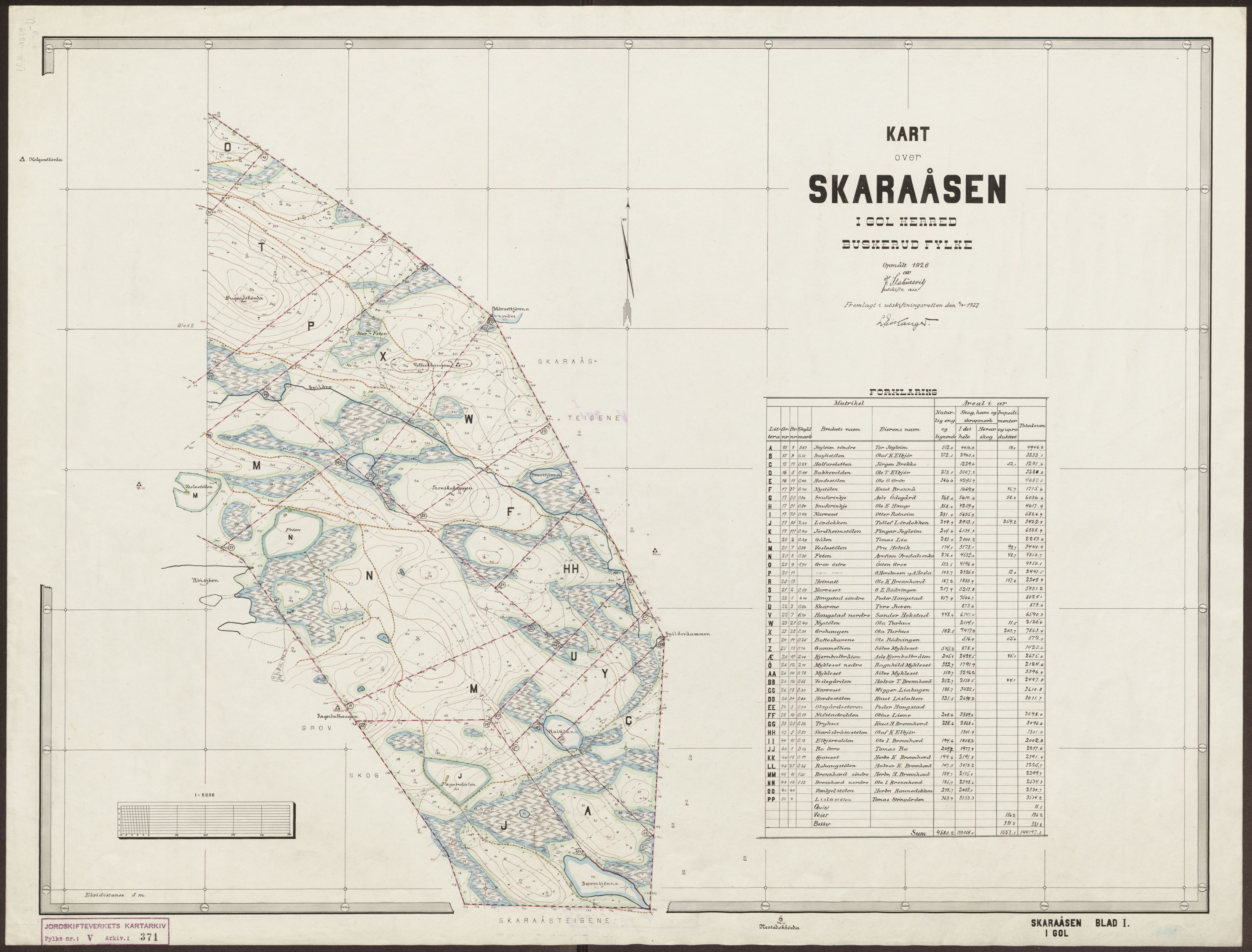 Jordskifteverkets kartarkiv, RA/S-3929/T, 1859-1988, p. 522