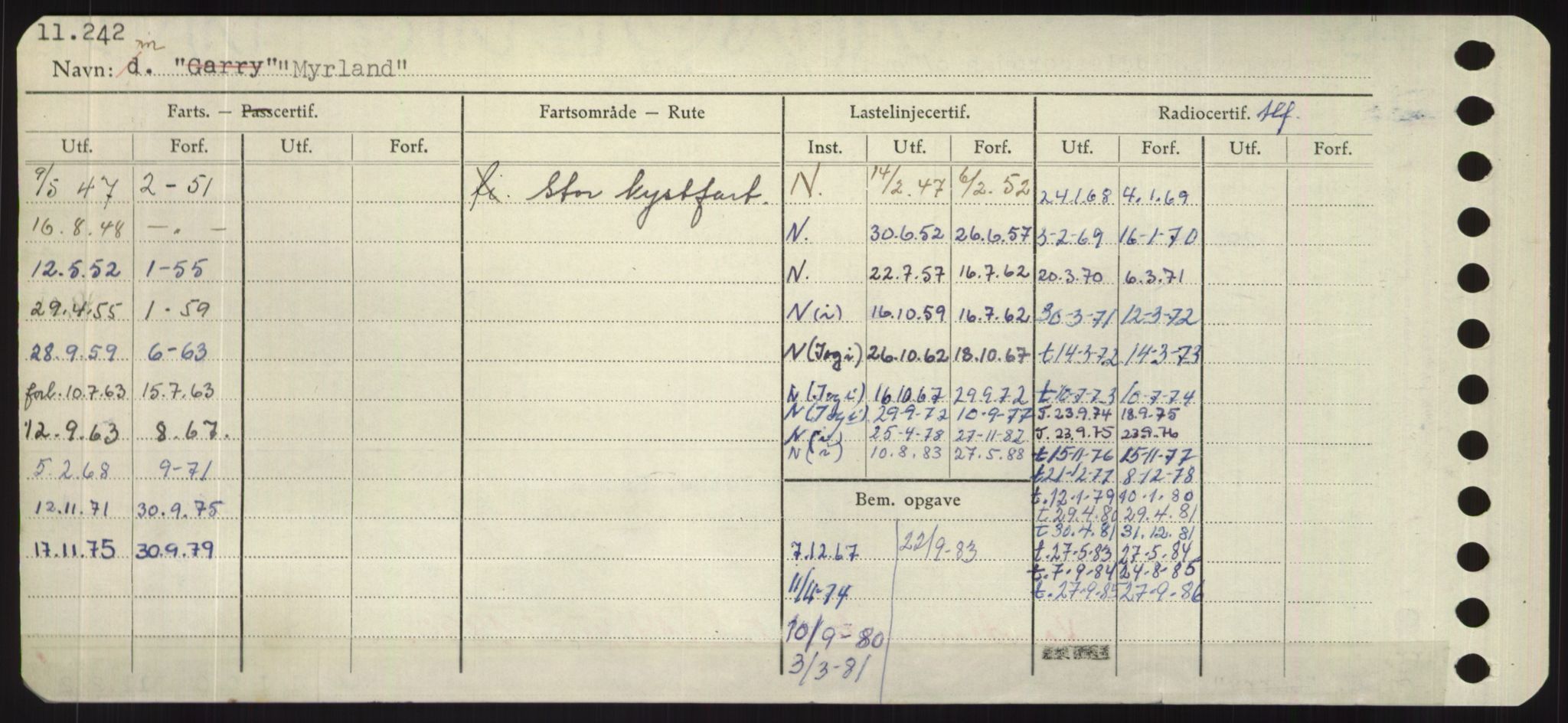 Sjøfartsdirektoratet med forløpere, Skipsmålingen, RA/S-1627/H/Hd/L0025: Fartøy, Min-Mås, p. 434