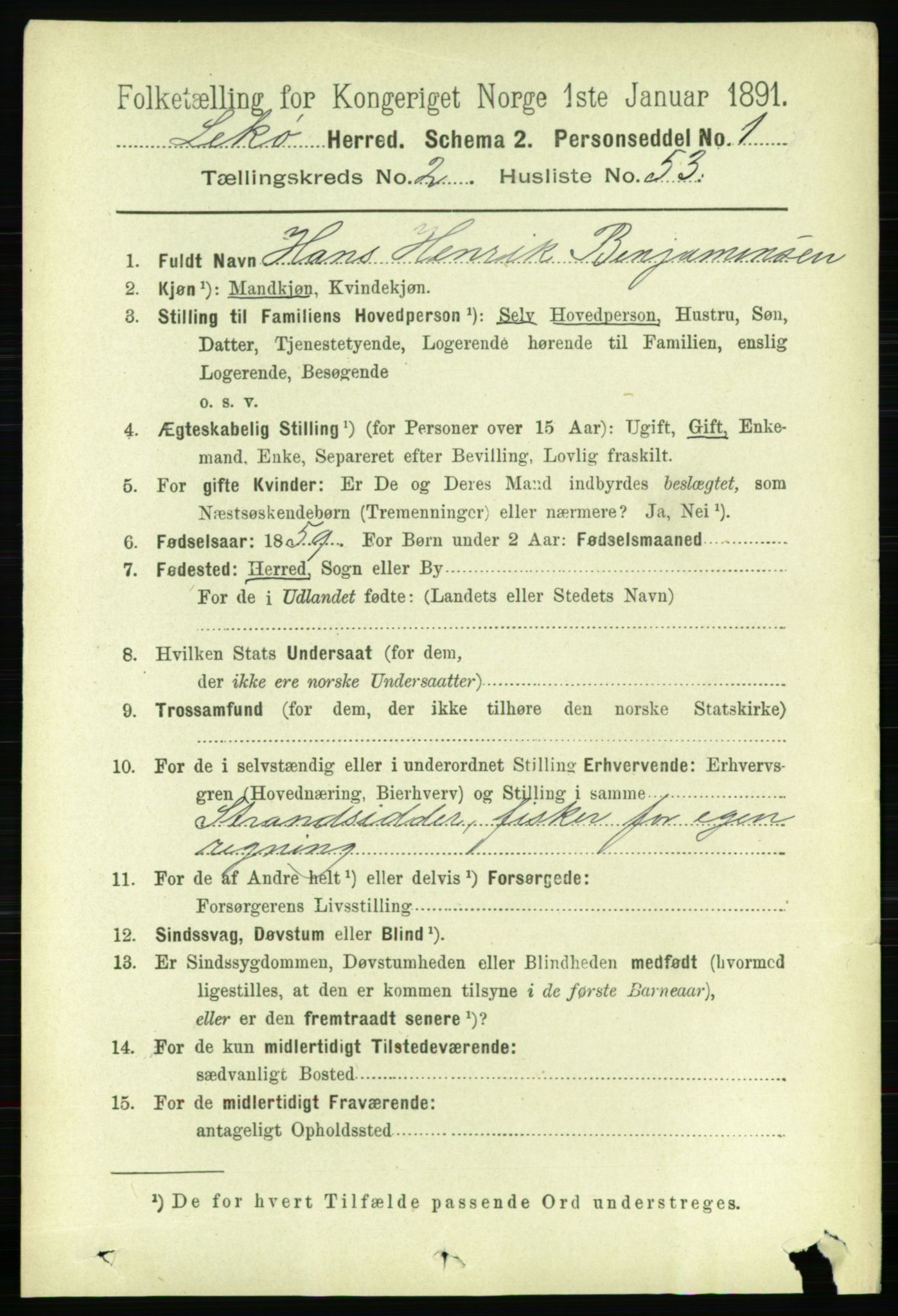 RA, 1891 census for 1755 Leka, 1891, p. 1327