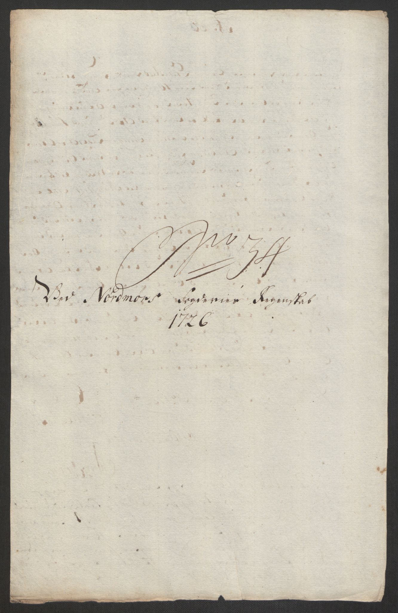 Rentekammeret inntil 1814, Reviderte regnskaper, Fogderegnskap, AV/RA-EA-4092/R56/L3759: Fogderegnskap Nordmøre, 1726, p. 223