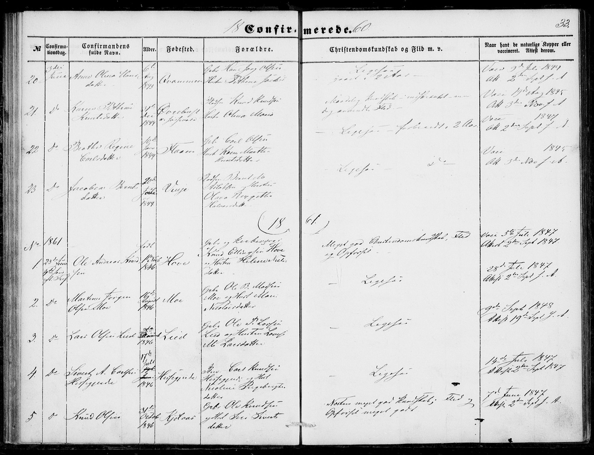 Ministerialprotokoller, klokkerbøker og fødselsregistre - Møre og Romsdal, AV/SAT-A-1454/520/L0281: Parish register (official) no. 520A10, 1851-1881, p. 33