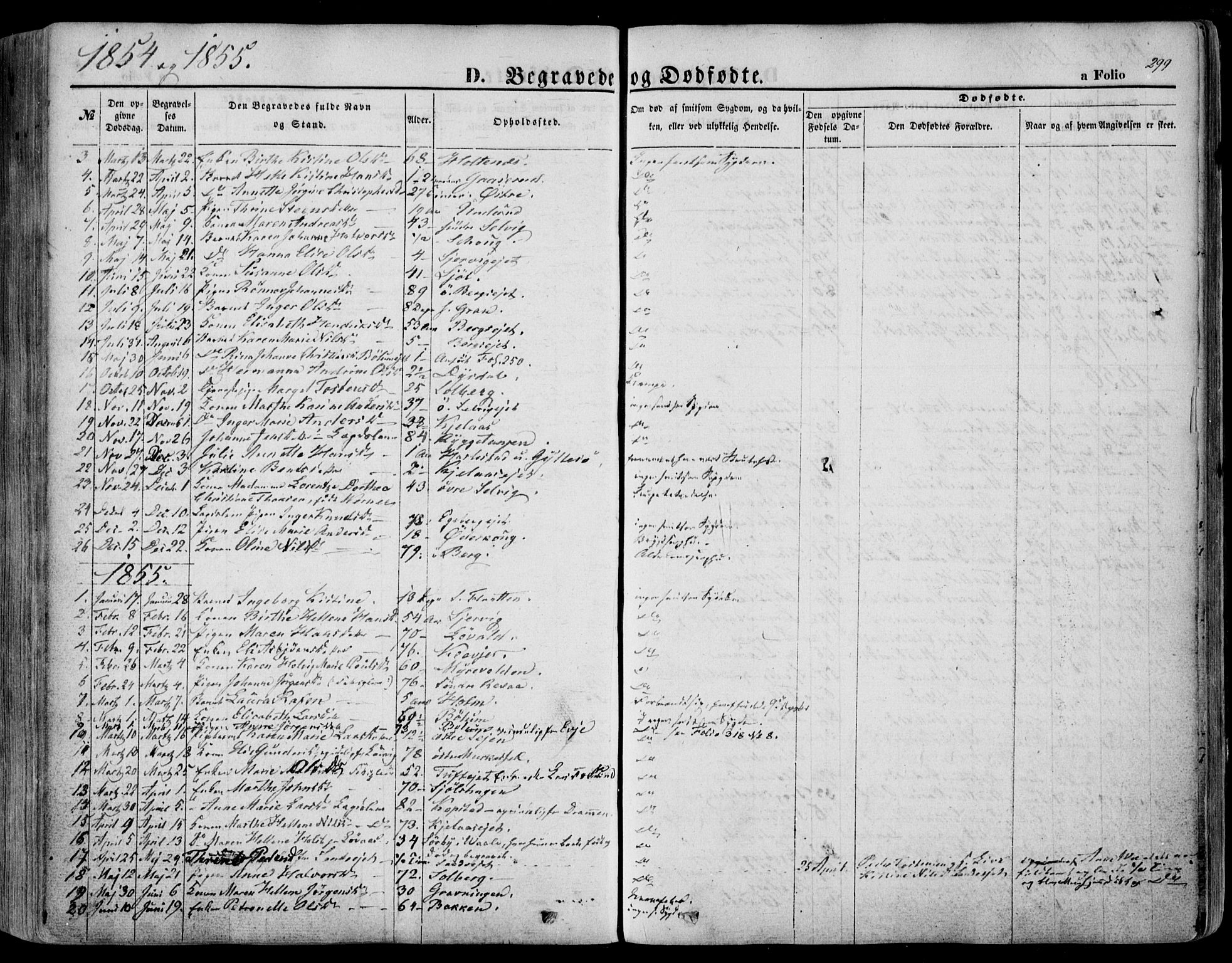 Sande Kirkebøker, AV/SAKO-A-53/F/Fa/L0004: Parish register (official) no. 4, 1847-1864, p. 299