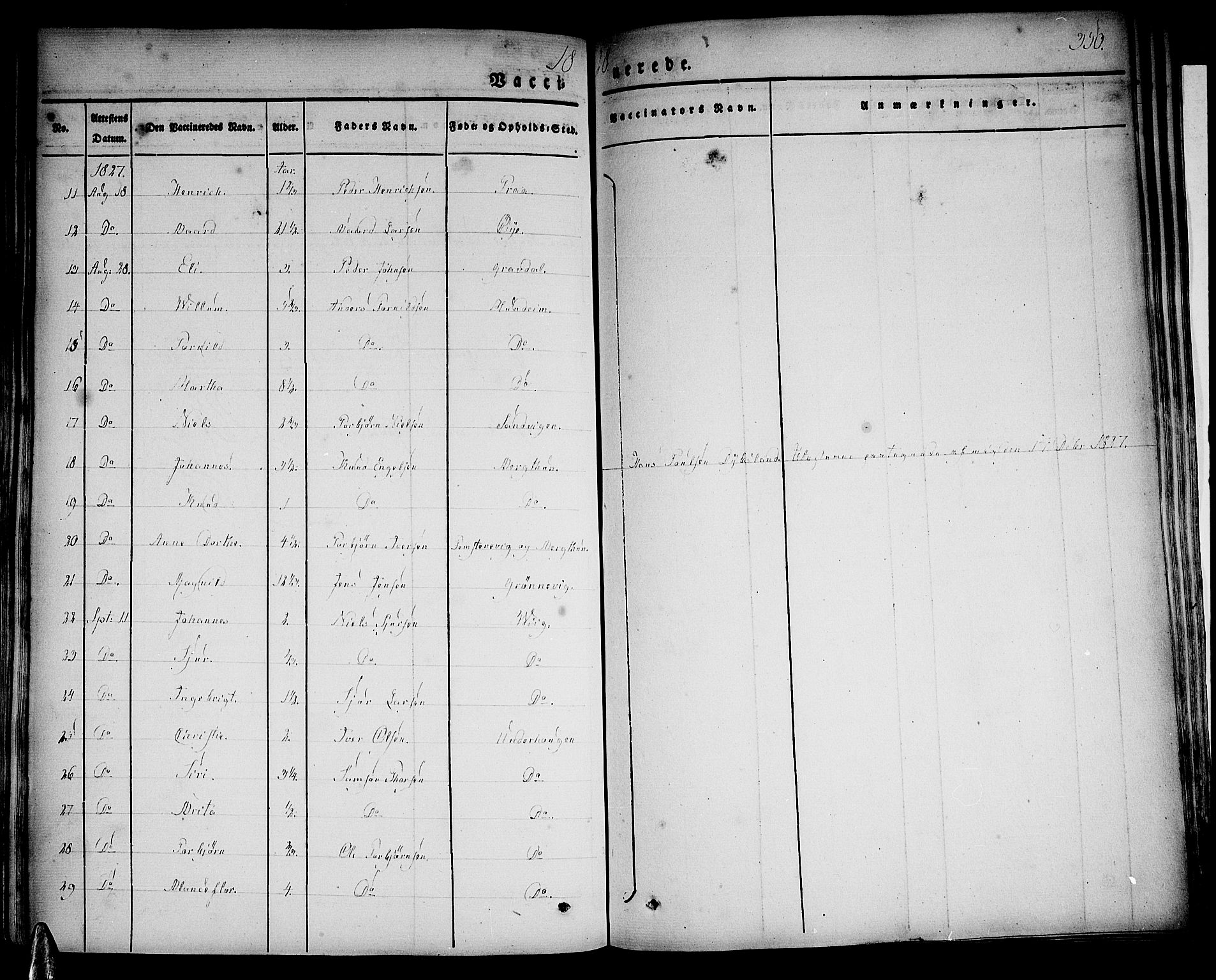 Strandebarm sokneprestembete, AV/SAB-A-78401/H/Haa: Parish register (official) no. A 6, 1826-1843, p. 350