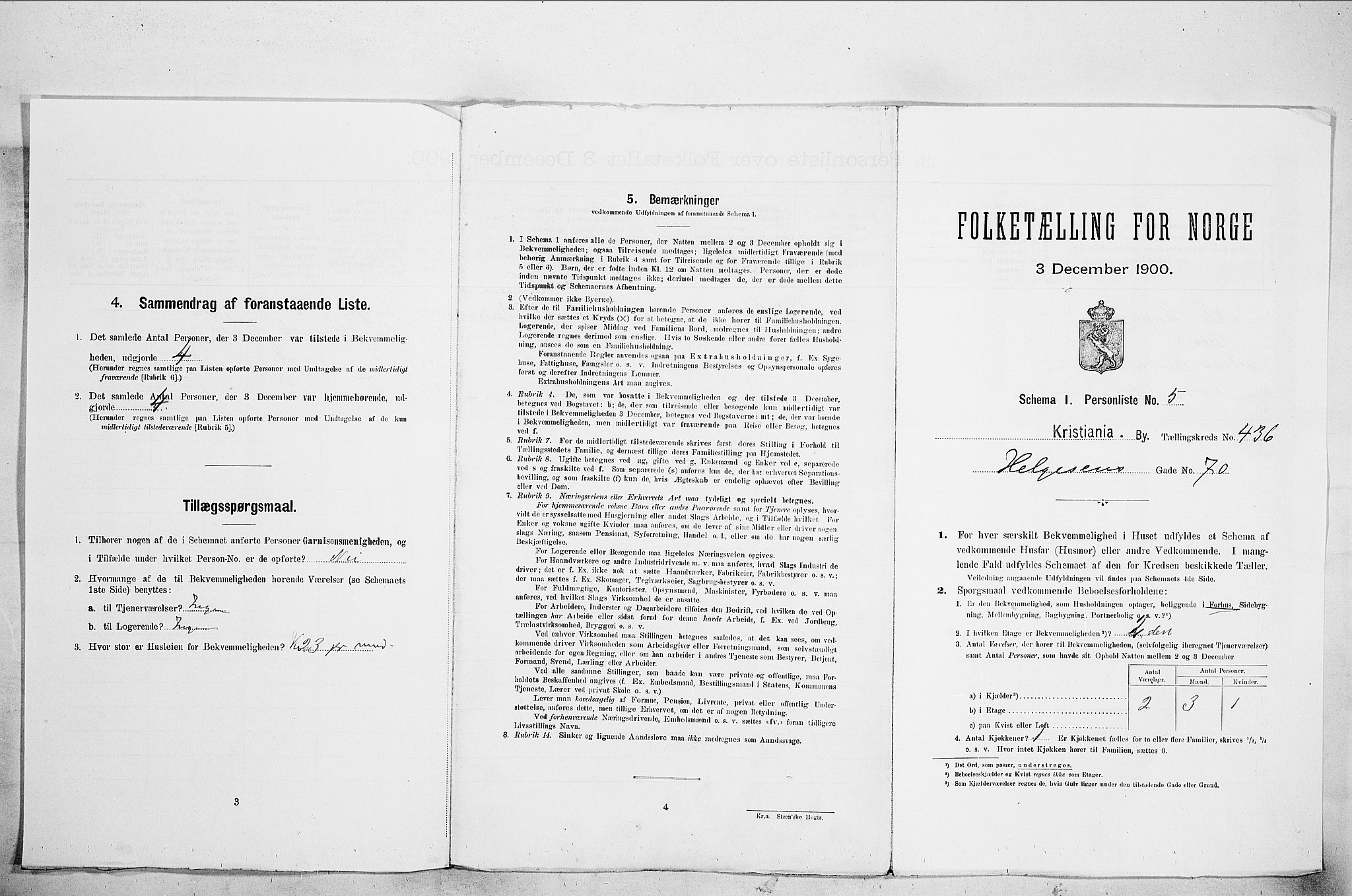 SAO, 1900 census for Kristiania, 1900, p. 36323