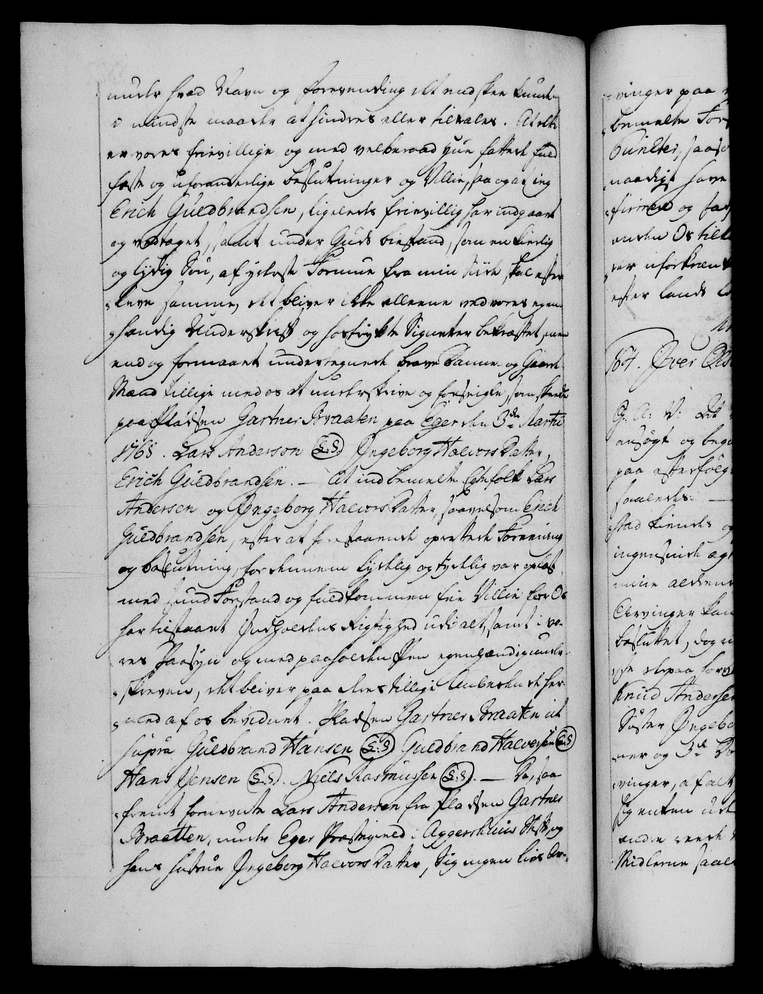 Danske Kanselli 1572-1799, AV/RA-EA-3023/F/Fc/Fca/Fcaa/L0043: Norske registre, 1766-1768, p. 580b