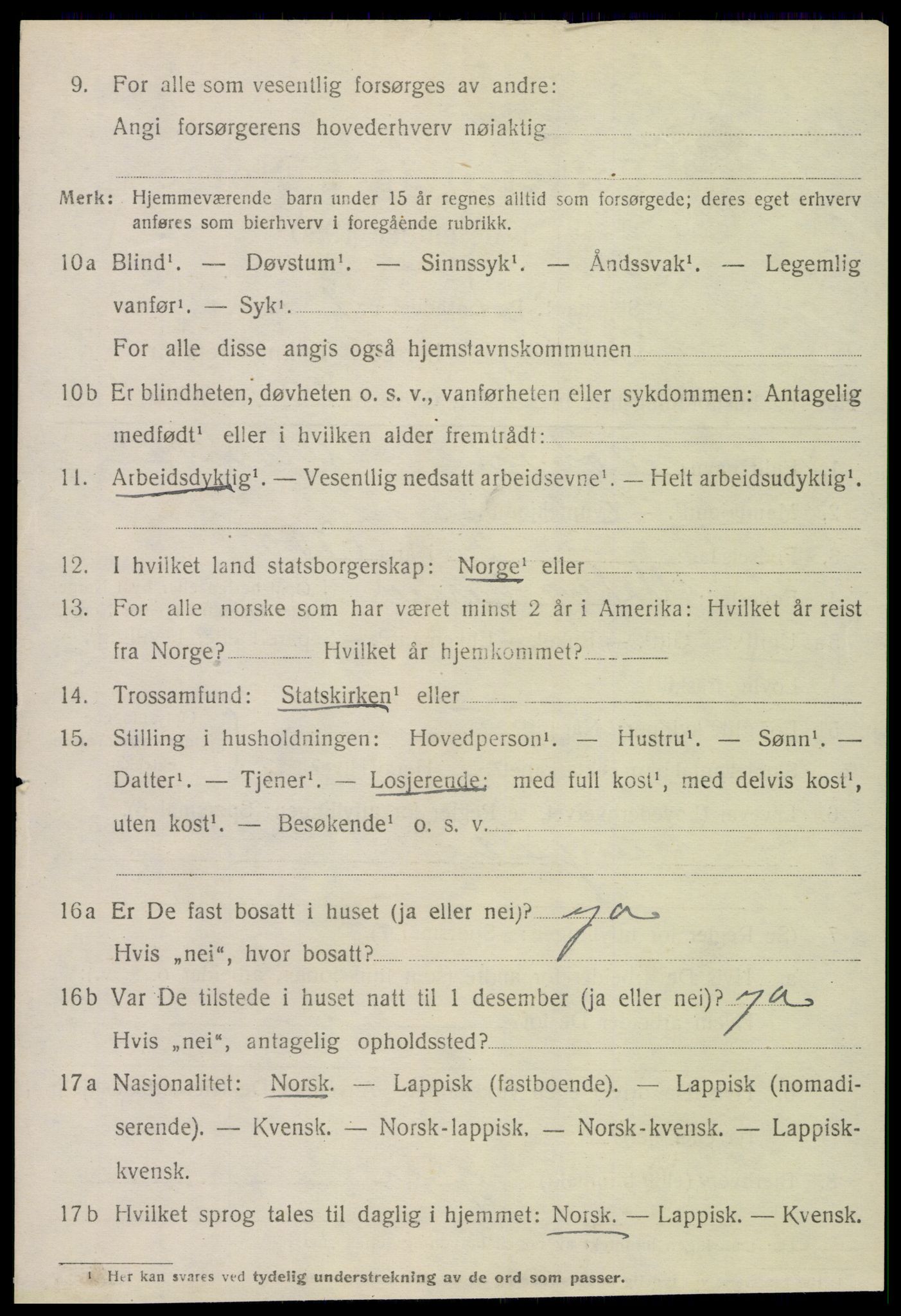 SAT, 1920 census for Rødøy, 1920, p. 5593