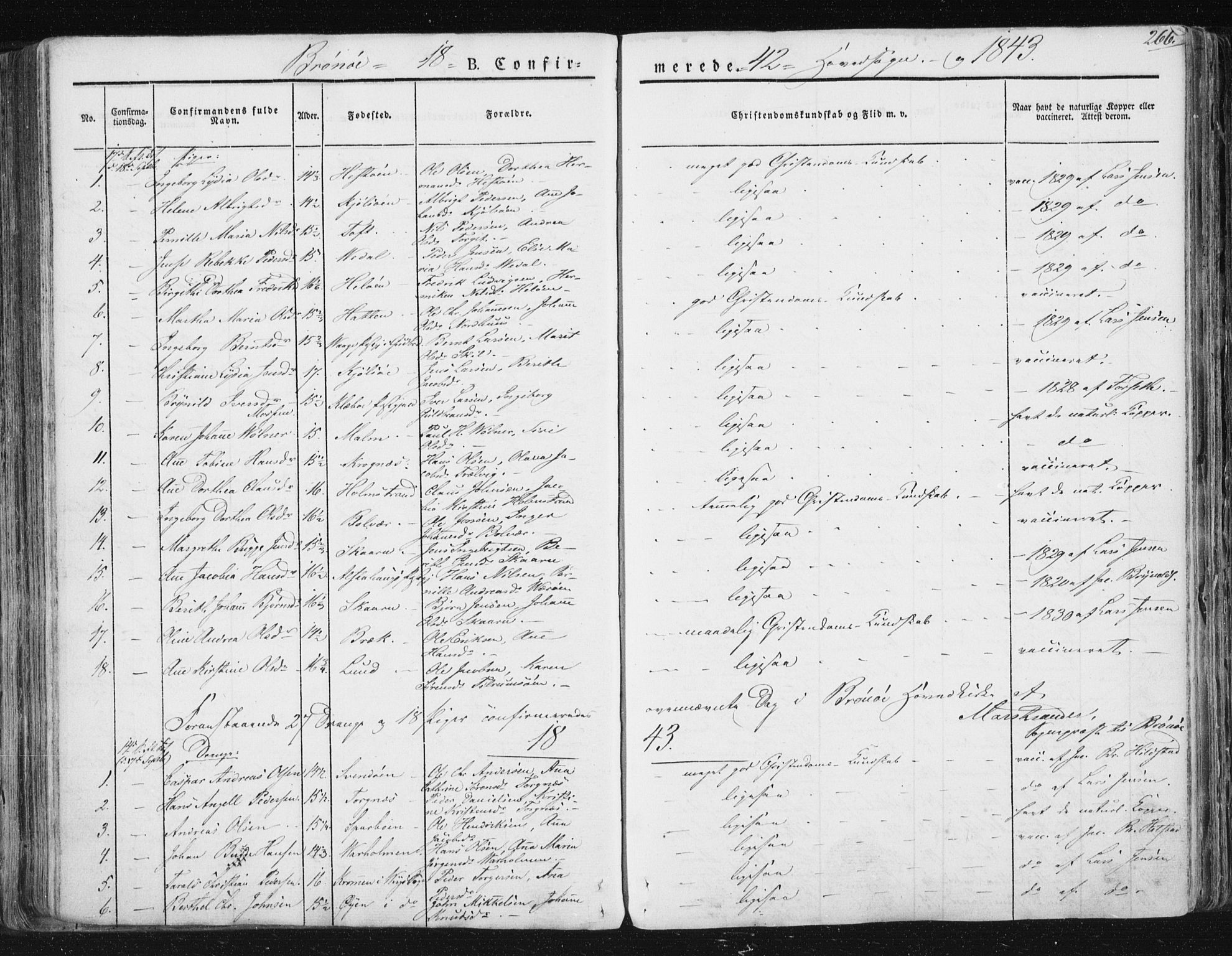 Ministerialprotokoller, klokkerbøker og fødselsregistre - Nordland, SAT/A-1459/813/L0198: Parish register (official) no. 813A08, 1834-1874, p. 266