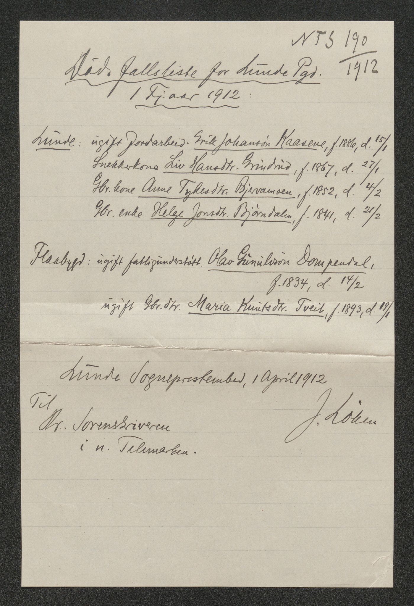 Nedre Telemark sorenskriveri, SAKO/A-135/H/Ha/Hab/L0005: Dødsfallsfortegnelser
, 1911-1916, p. 217
