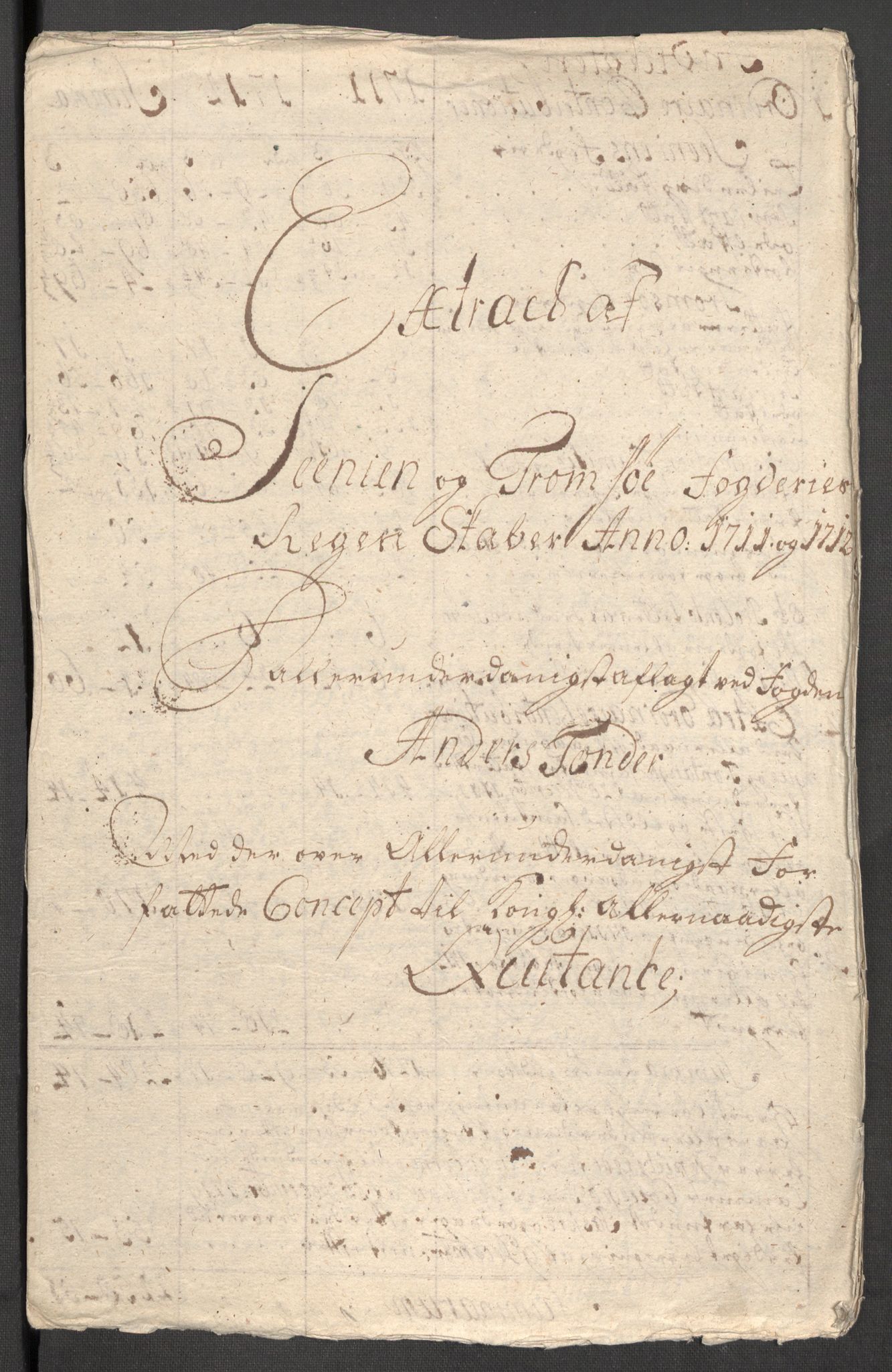 Rentekammeret inntil 1814, Reviderte regnskaper, Fogderegnskap, RA/EA-4092/R68/L4758: Fogderegnskap Senja og Troms, 1711-1712, p. 449