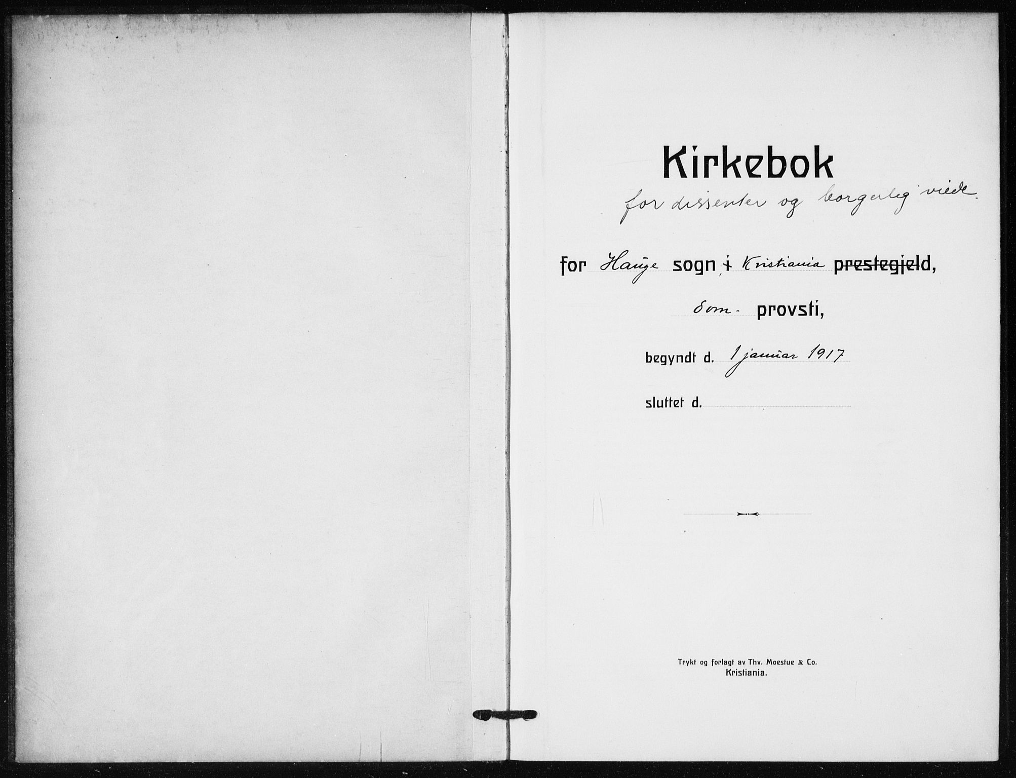 Hauge prestekontor Kirkebøker, AV/SAO-A-10849/F/Fa/L0004: Parish register (official) no. 4, 1917-1938