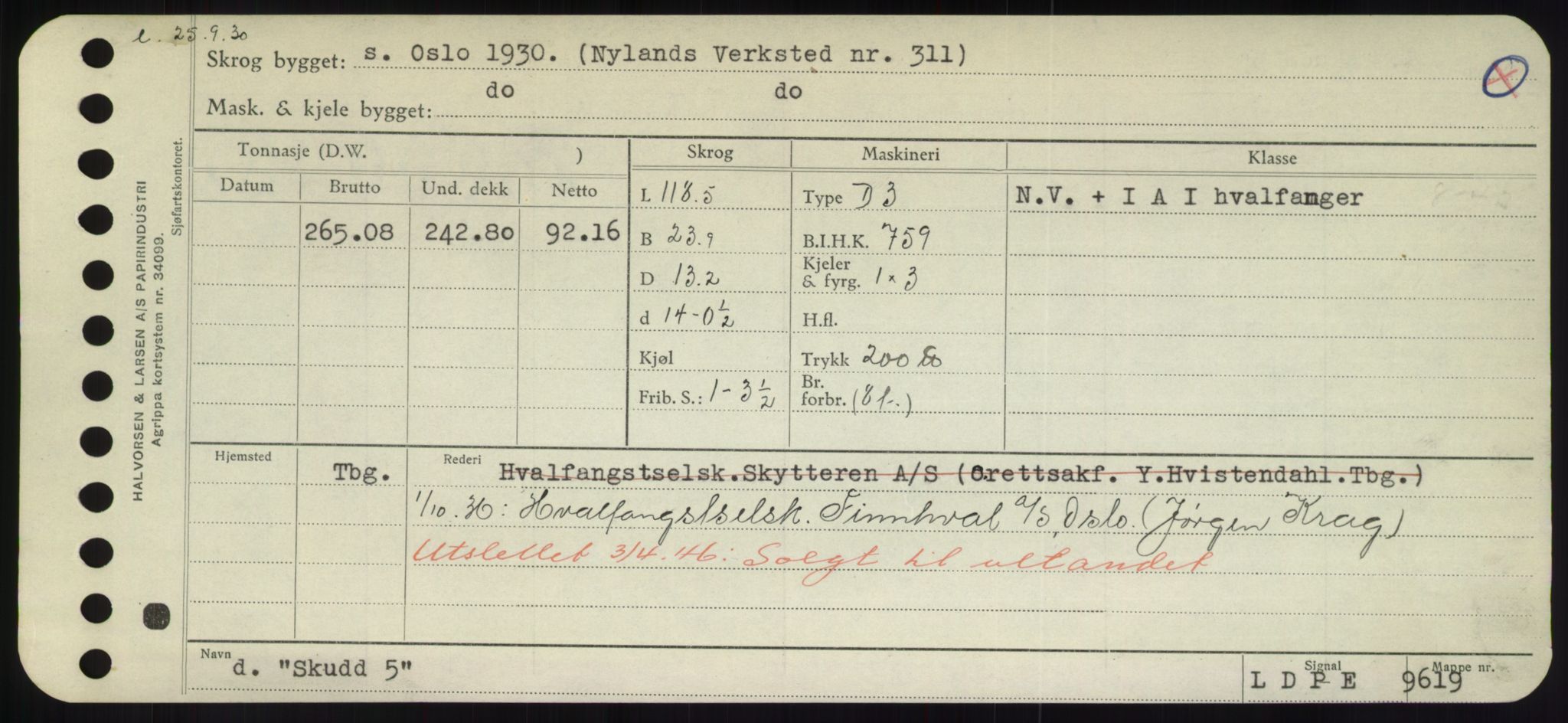 Sjøfartsdirektoratet med forløpere, Skipsmålingen, AV/RA-S-1627/H/Hd/L0034: Fartøy, Sk-Slå, p. 297