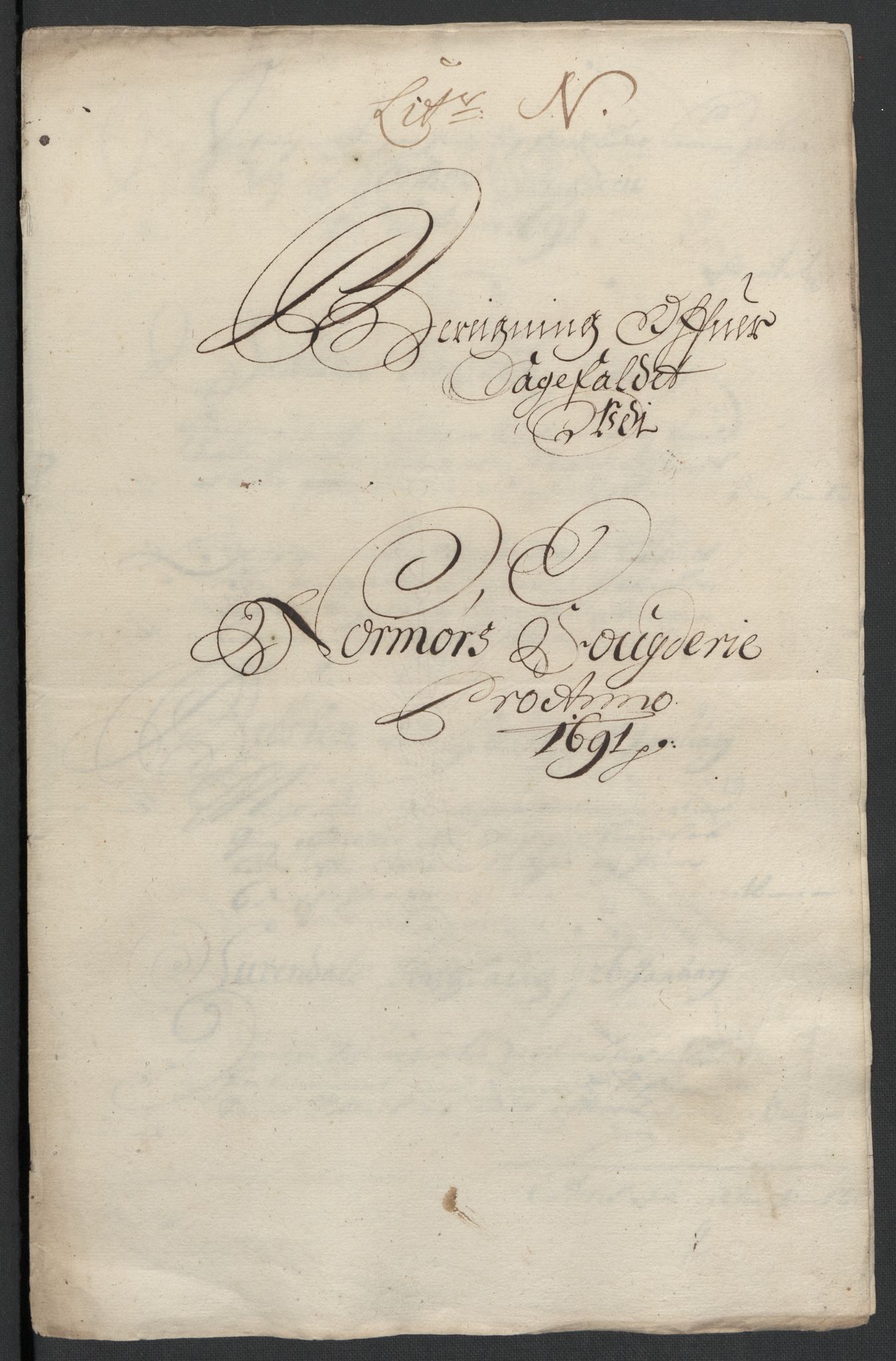 Rentekammeret inntil 1814, Reviderte regnskaper, Fogderegnskap, RA/EA-4092/R56/L3734: Fogderegnskap Nordmøre, 1690-1691, p. 395