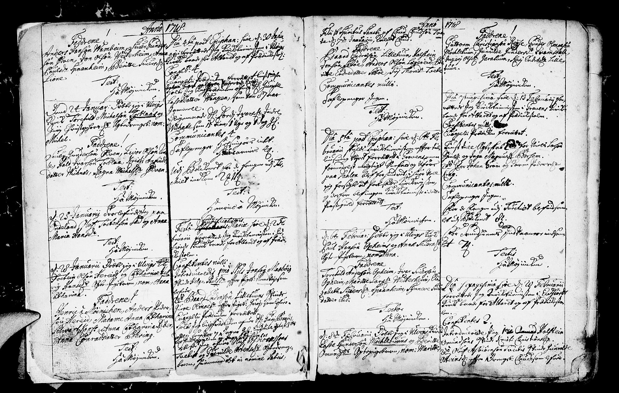 Ulvik sokneprestembete, SAB/A-78801/H/Haa: Parish register (official) no. A 4, 1718-1725, p. 4