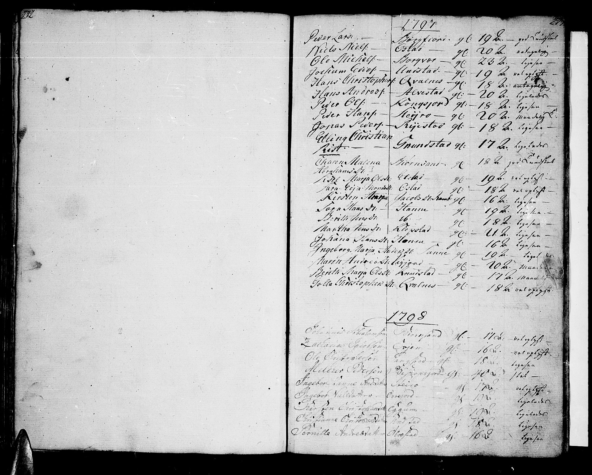 Ministerialprotokoller, klokkerbøker og fødselsregistre - Nordland, SAT/A-1459/880/L1129: Parish register (official) no. 880A03, 1796-1821, p. 272-273