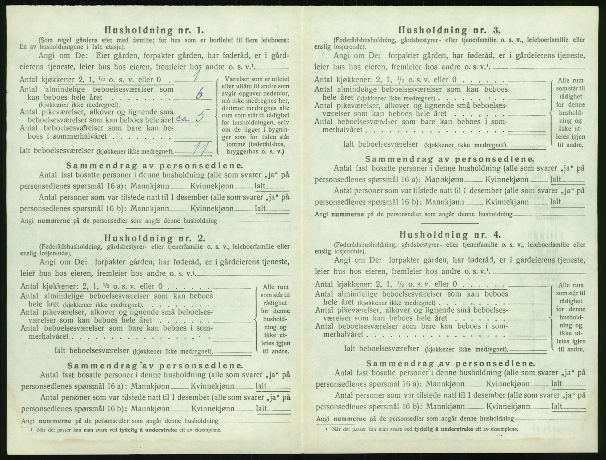 SAK, 1920 census for Dypvåg, 1920, p. 294