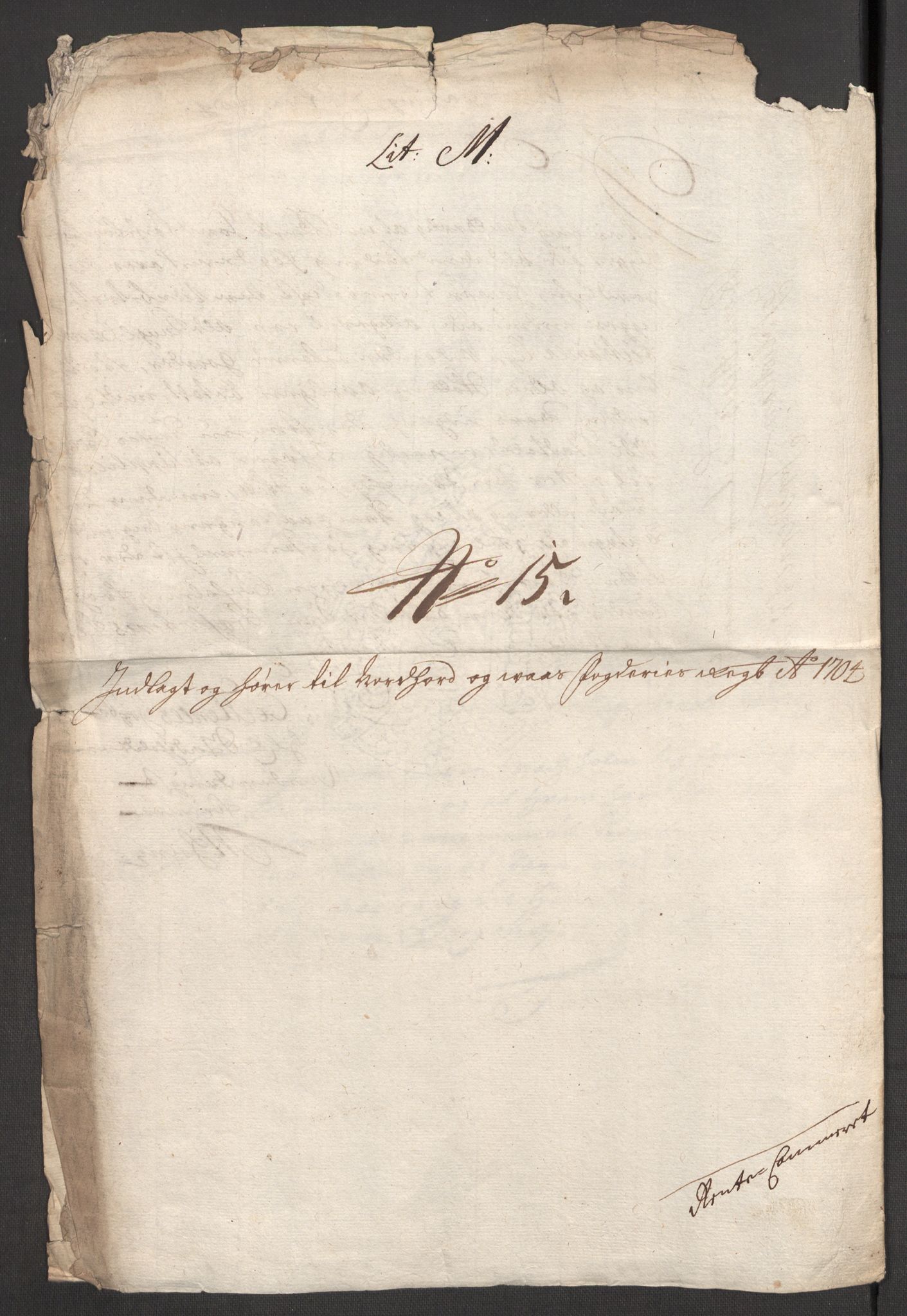 Rentekammeret inntil 1814, Reviderte regnskaper, Fogderegnskap, AV/RA-EA-4092/R51/L3187: Fogderegnskap Nordhordland og Voss, 1704-1705, p. 168