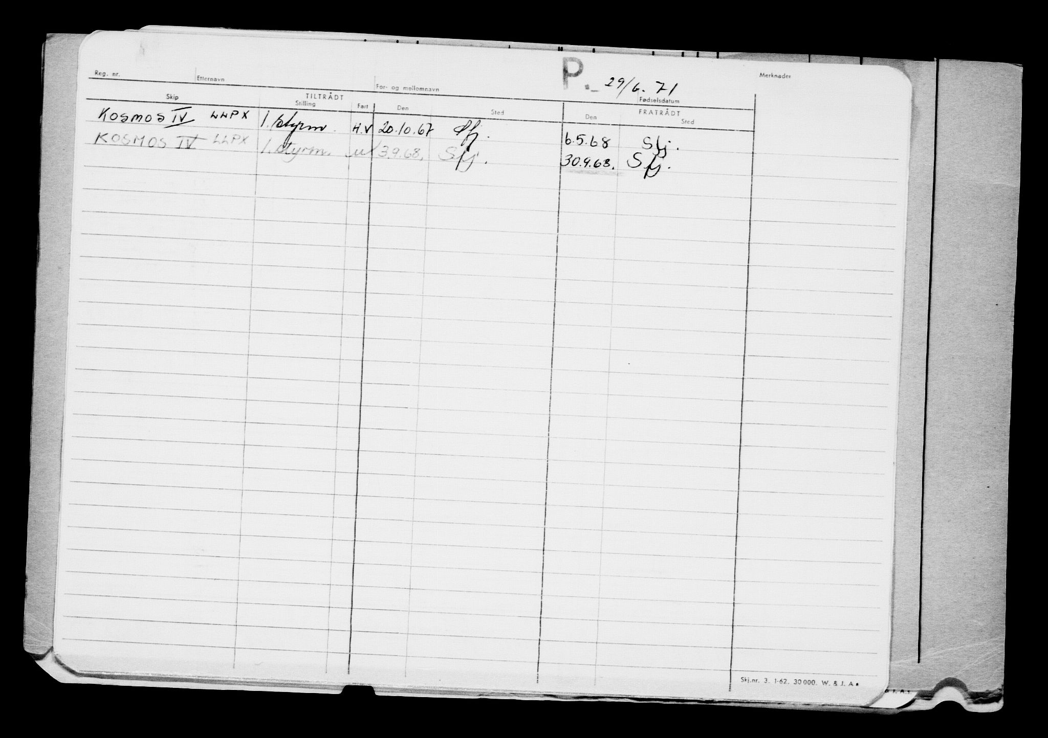 Direktoratet for sjømenn, AV/RA-S-3545/G/Gb/L0094: Hovedkort, 1911, p. 296