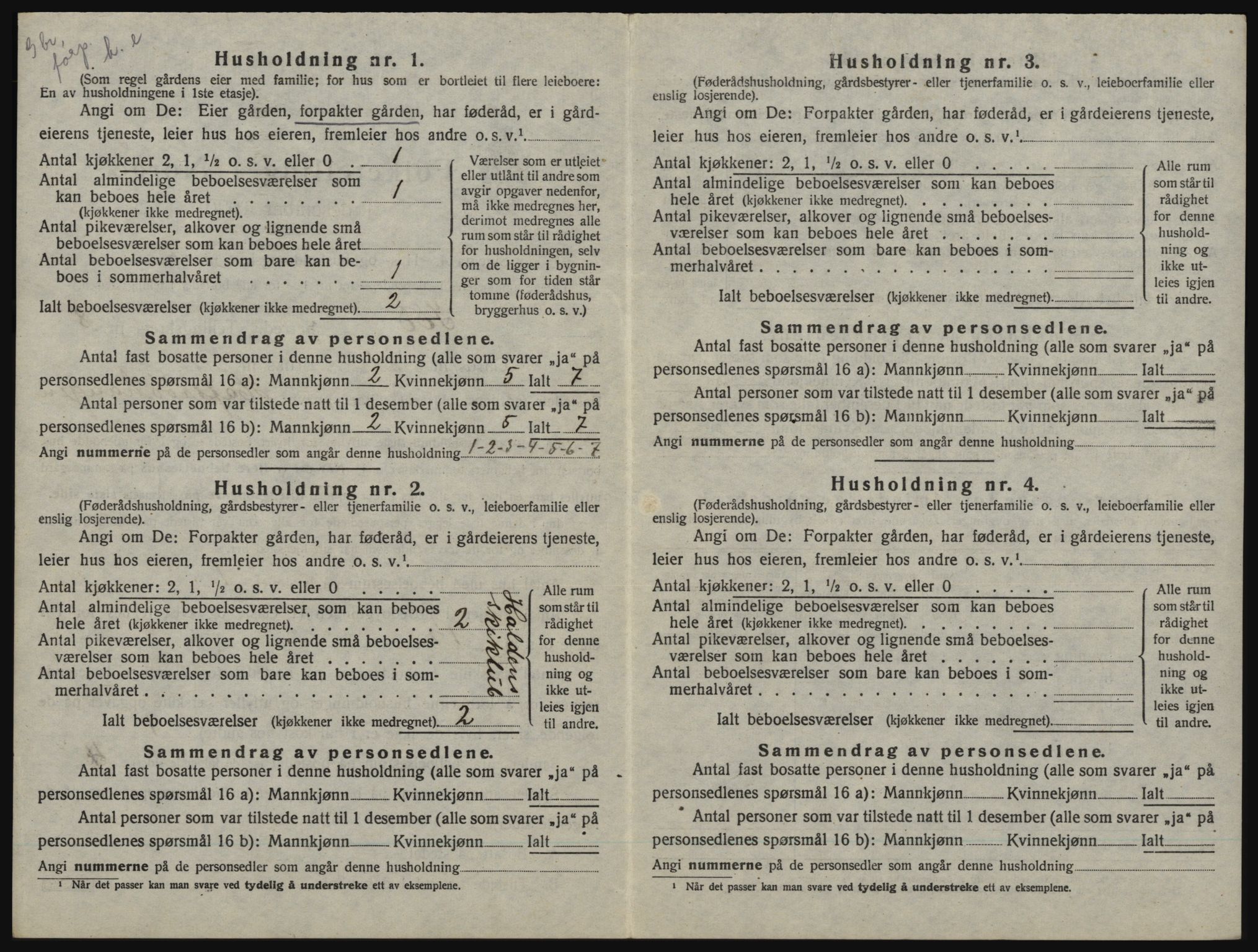 SAO, 1920 census for Idd, 1920, p. 1167