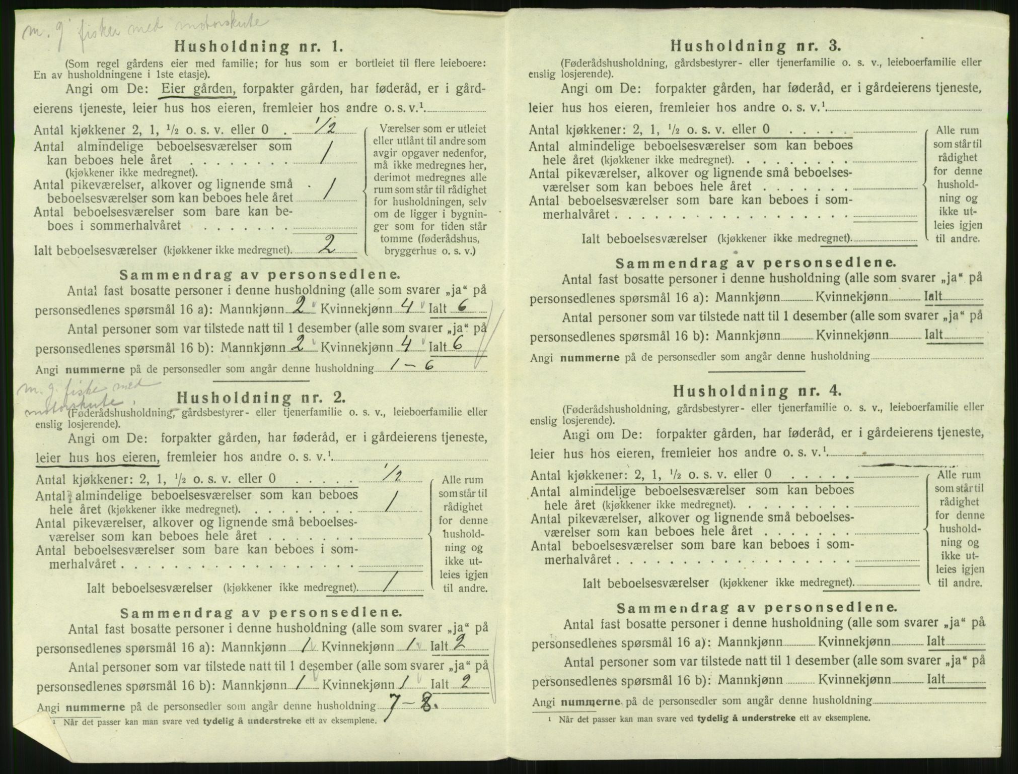 SAT, 1920 census for Ulstein, 1920, p. 691