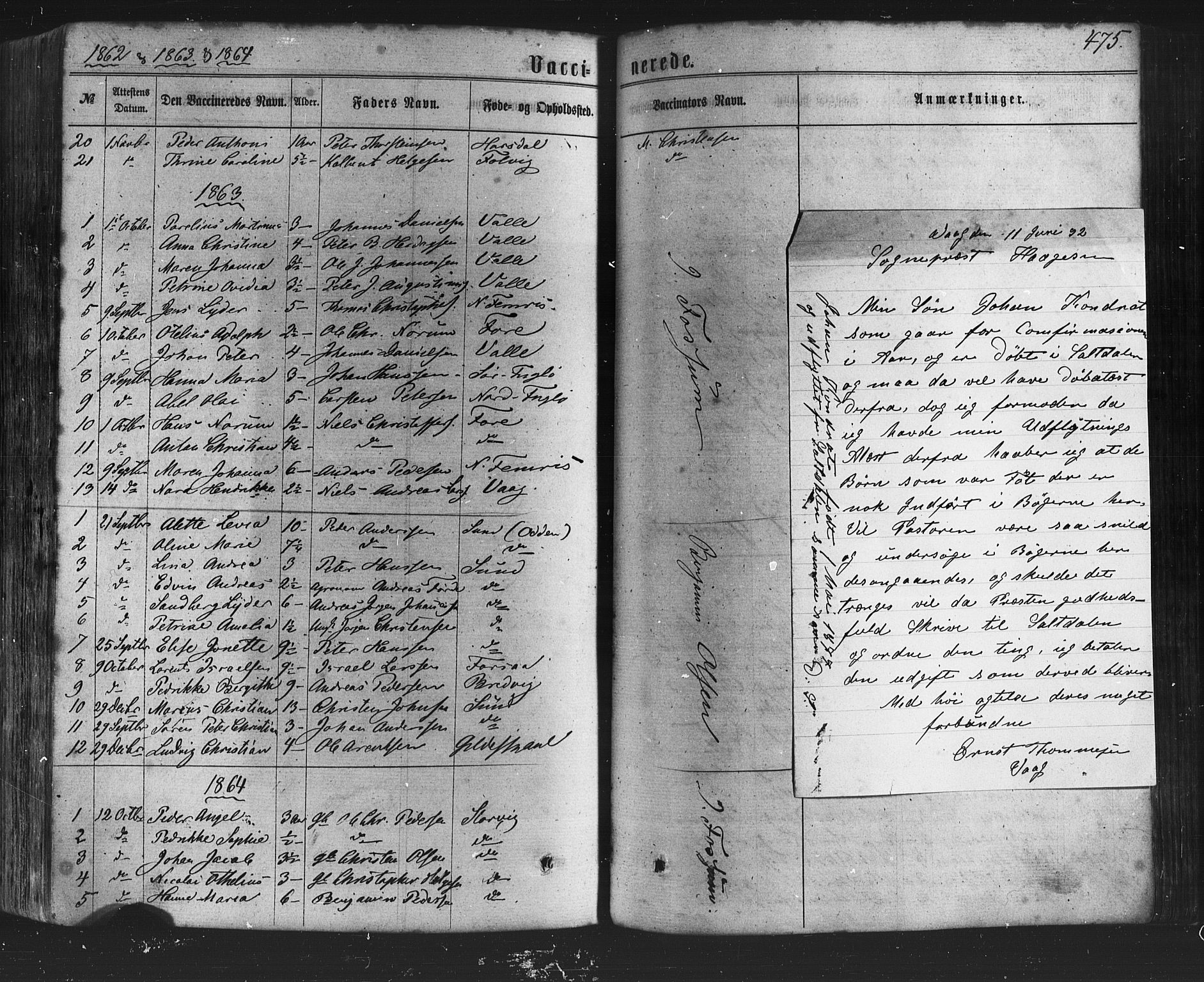 Ministerialprotokoller, klokkerbøker og fødselsregistre - Nordland, SAT/A-1459/805/L0098: Parish register (official) no. 805A05, 1862-1879, p. 475