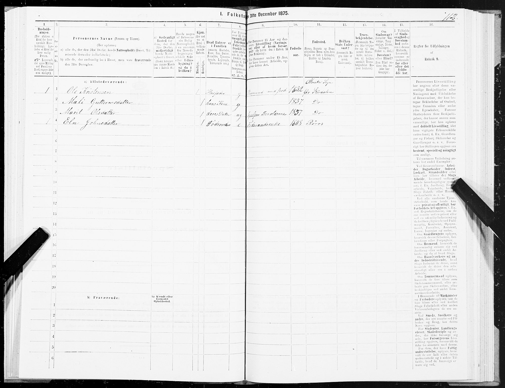 SAT, 1875 census for 1711P Øvre Stjørdal, 1875, p. 5112