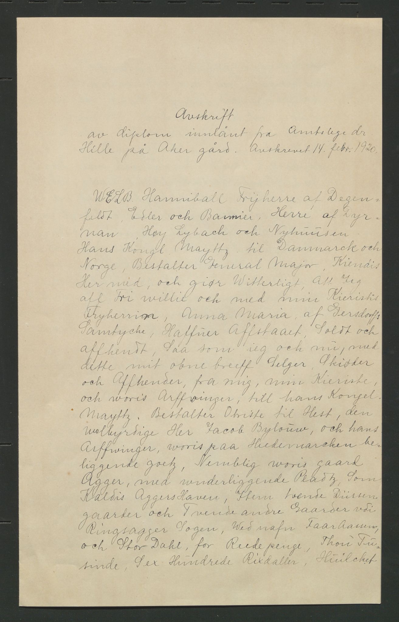 Åker i Vang, Hedmark, og familien Todderud, AV/SAH-ARK-010/F/Fa/L0001: Eiendomsdokumenter, 1647-1917, p. 89