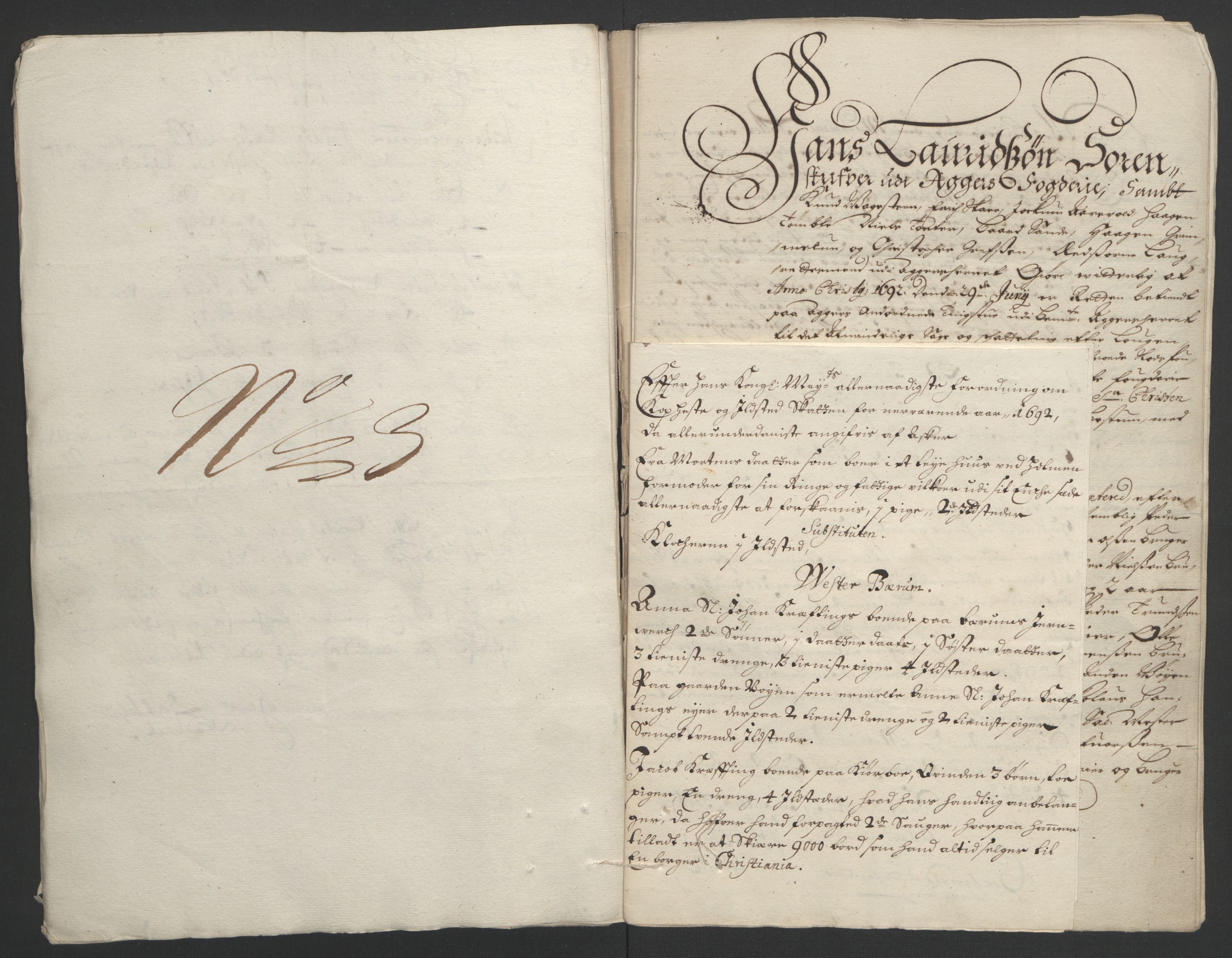 Rentekammeret inntil 1814, Reviderte regnskaper, Fogderegnskap, RA/EA-4092/R08/L0426: Fogderegnskap Aker, 1692-1693, p. 138