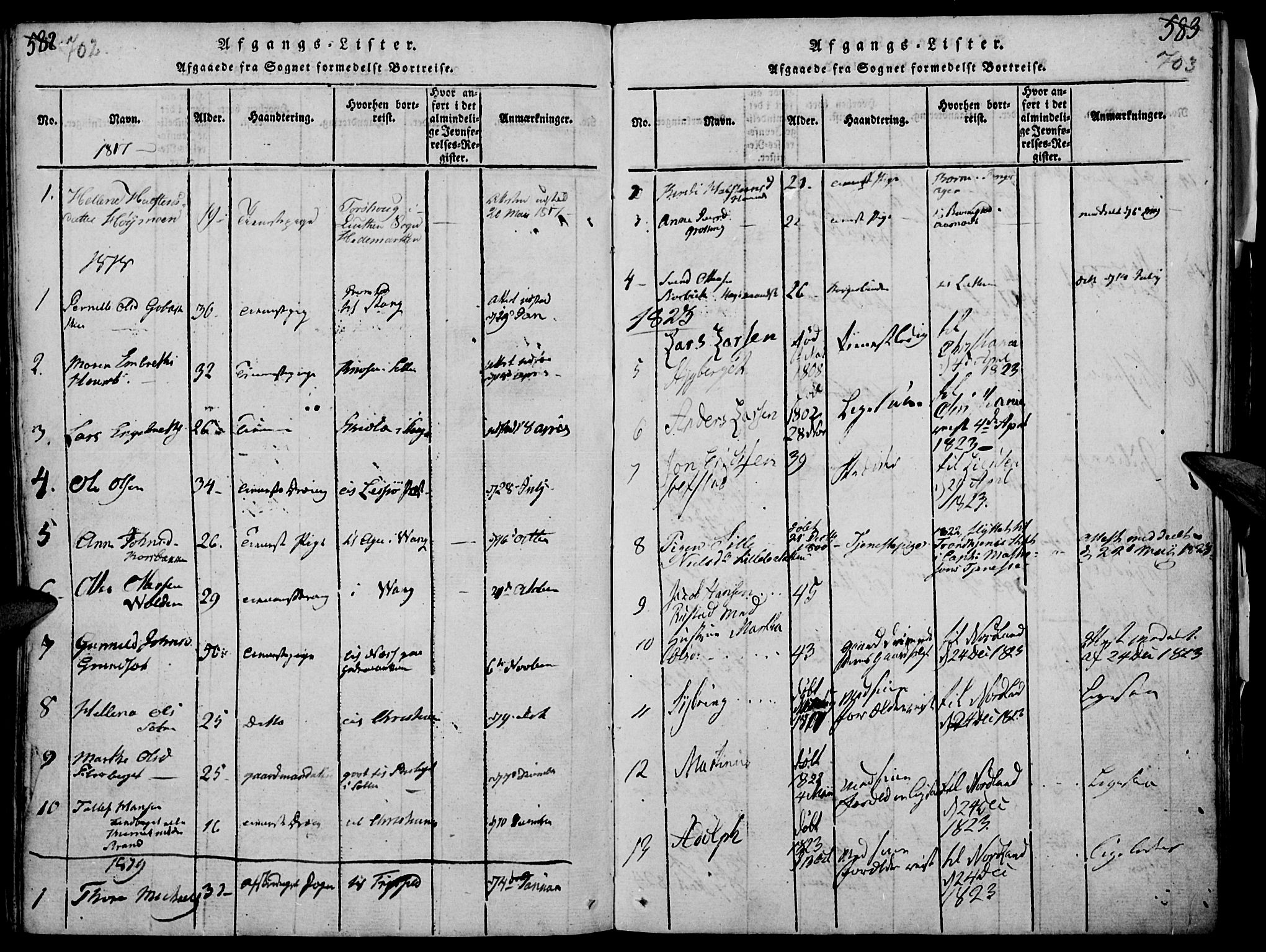 Elverum prestekontor, AV/SAH-PREST-044/H/Ha/Haa/L0007: Parish register (official) no. 7, 1815-1830, p. 702-703