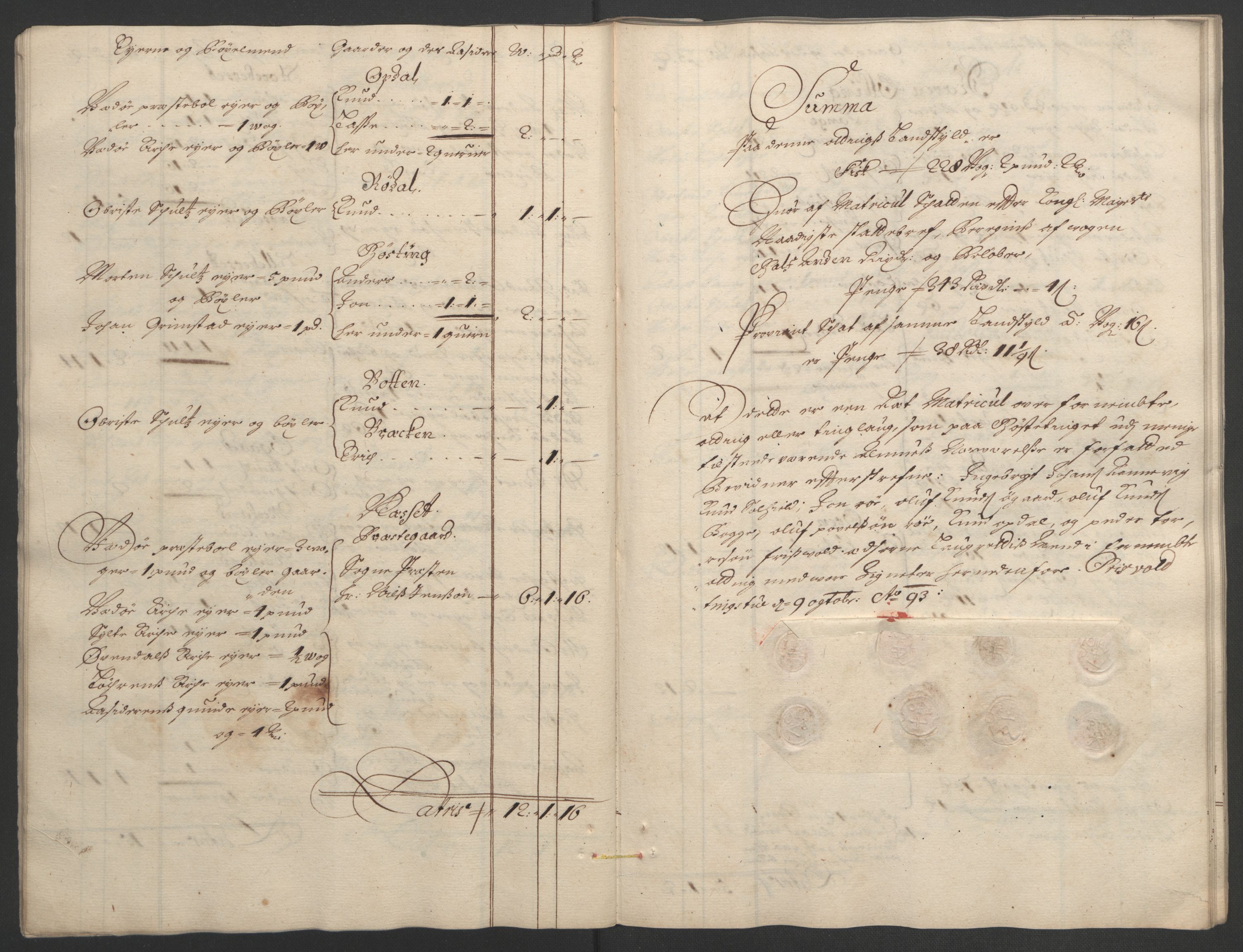 Rentekammeret inntil 1814, Reviderte regnskaper, Fogderegnskap, AV/RA-EA-4092/R55/L3651: Fogderegnskap Romsdal, 1693-1694, p. 26