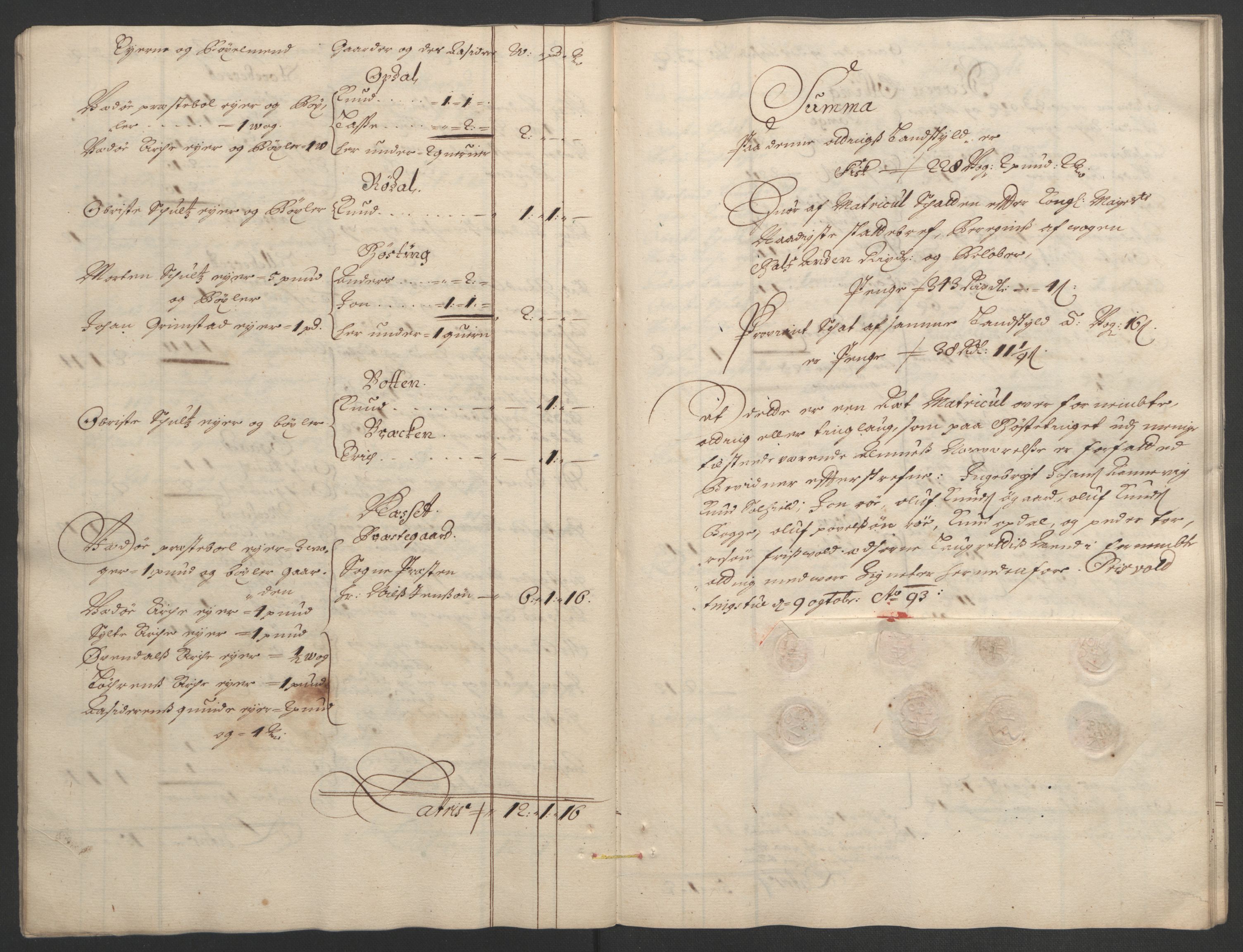 Rentekammeret inntil 1814, Reviderte regnskaper, Fogderegnskap, RA/EA-4092/R55/L3651: Fogderegnskap Romsdal, 1693-1694, p. 26