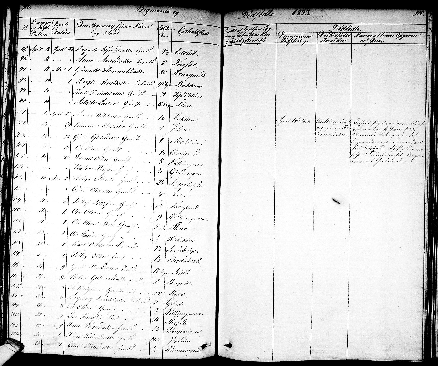 Nes kirkebøker, AV/SAKO-A-236/F/Fa/L0008: Parish register (official) no. 8, 1824-1834, p. 914-915