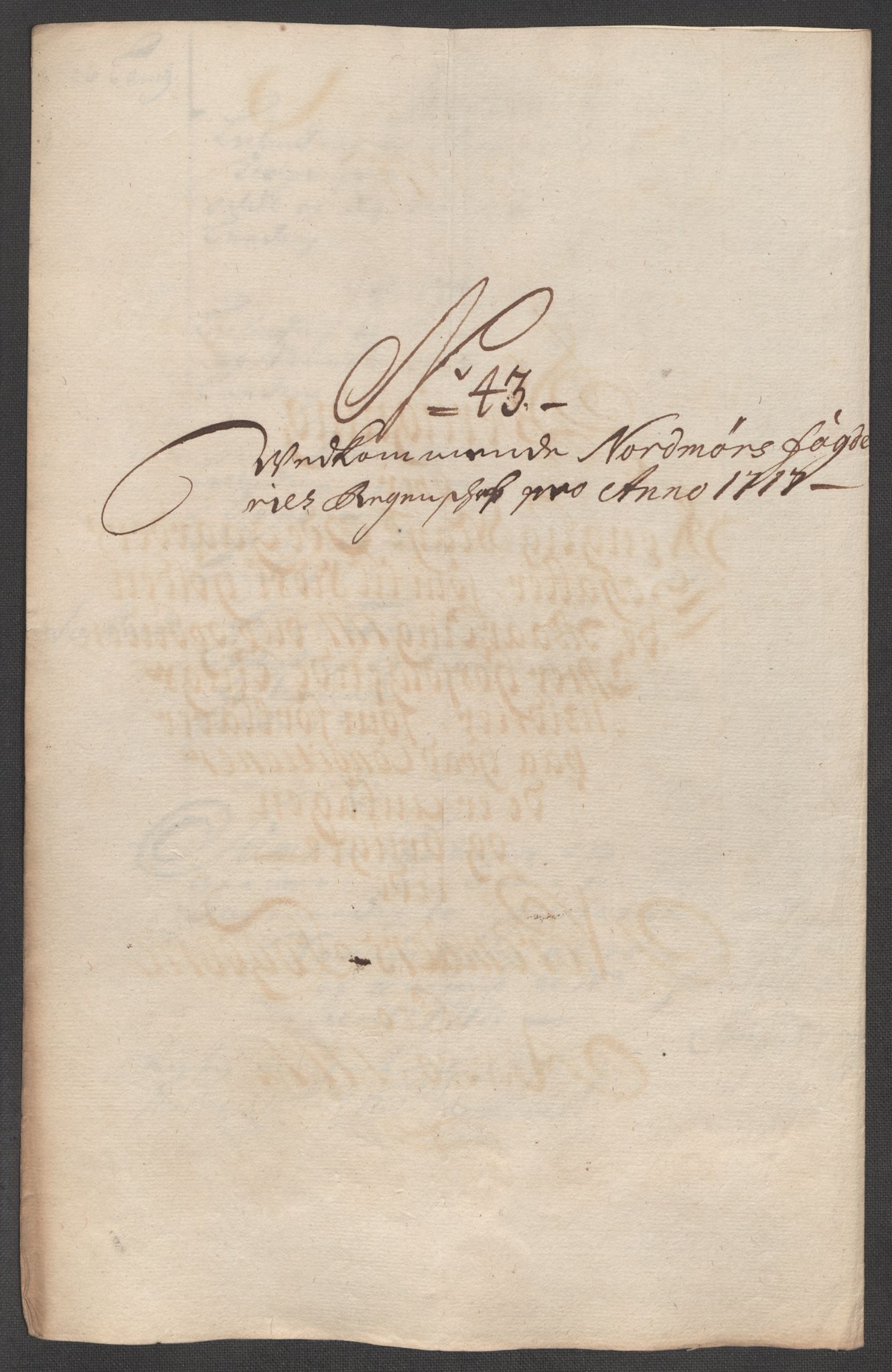 Rentekammeret inntil 1814, Reviderte regnskaper, Fogderegnskap, RA/EA-4092/R56/L3750: Fogderegnskap Nordmøre, 1717, p. 259