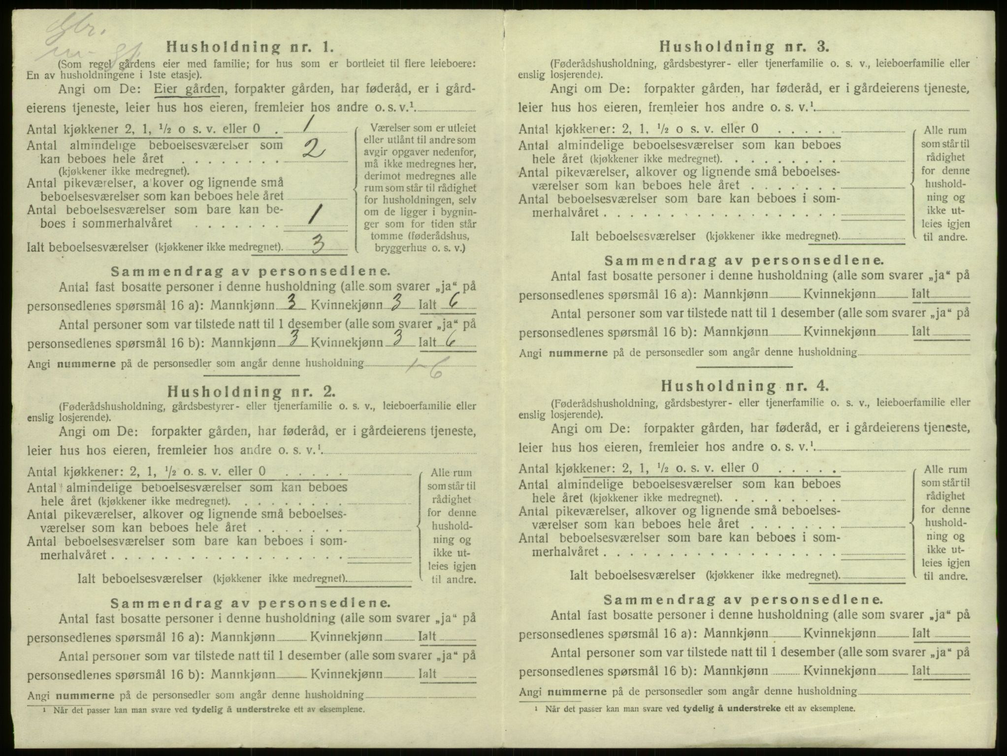 SAB, 1920 census for Davik, 1920, p. 534