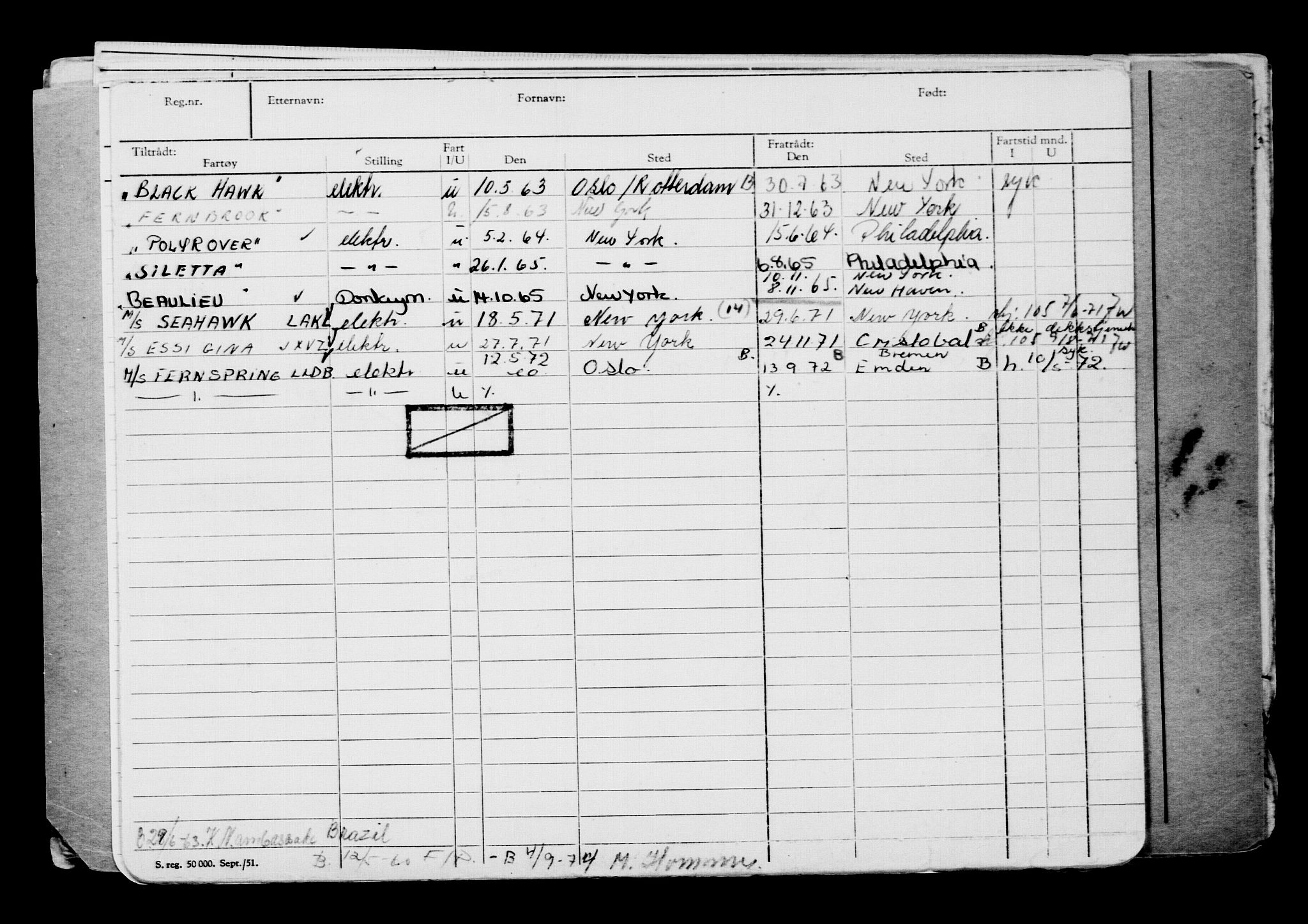 Direktoratet for sjømenn, AV/RA-S-3545/G/Gb/L0137: Hovedkort, 1916, p. 164