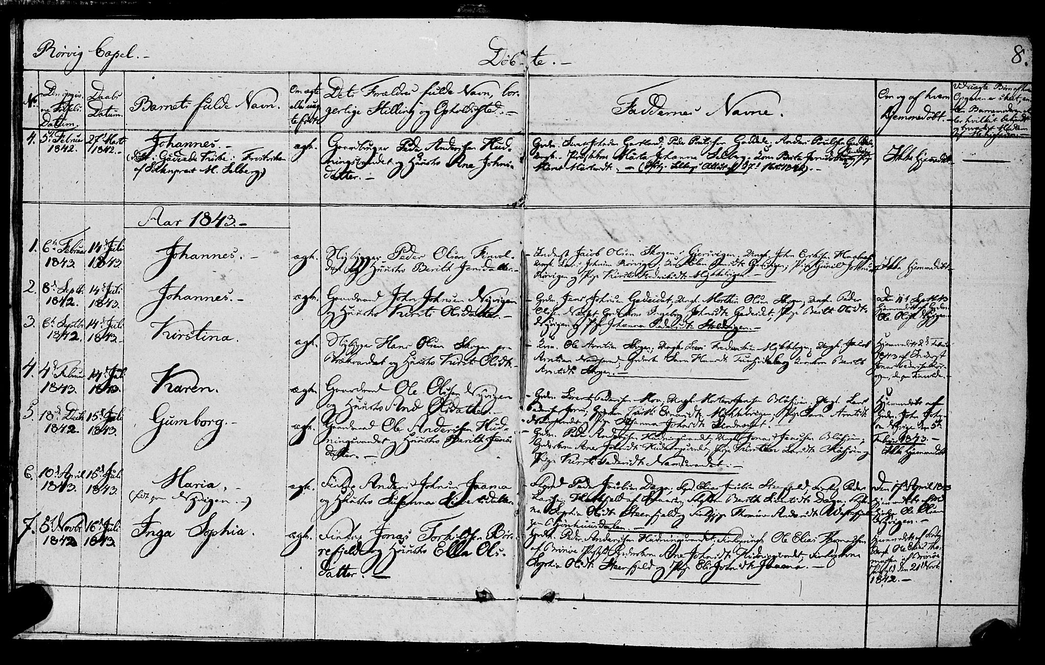 Ministerialprotokoller, klokkerbøker og fødselsregistre - Nord-Trøndelag, SAT/A-1458/762/L0538: Parish register (official) no. 762A02 /1, 1833-1879, p. 8