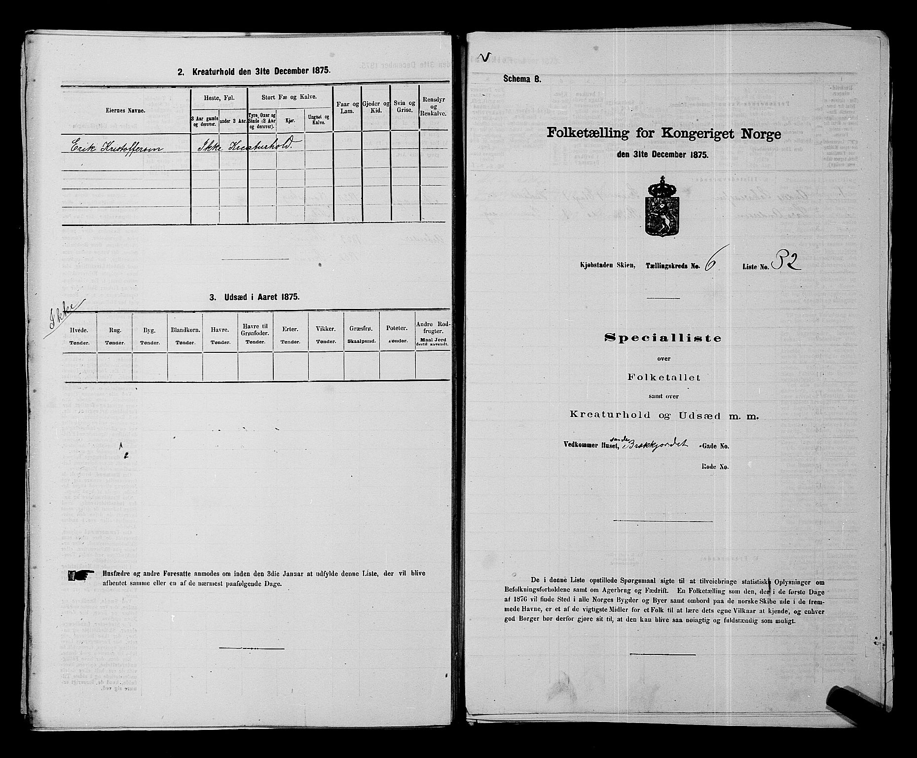 SAKO, 1875 census for 0806P Skien, 1875, p. 1027