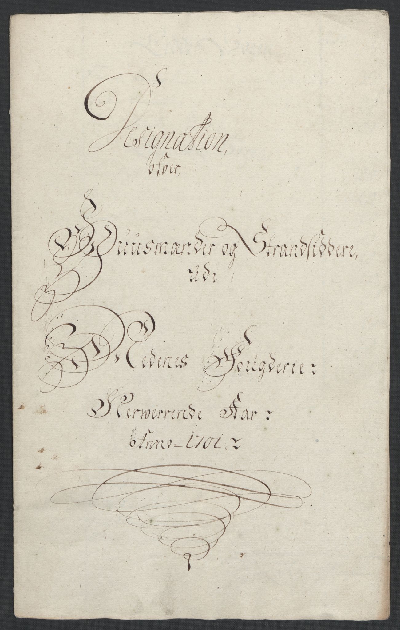 Rentekammeret inntil 1814, Reviderte regnskaper, Fogderegnskap, RA/EA-4092/R39/L2315: Fogderegnskap Nedenes, 1700-1701, p. 244