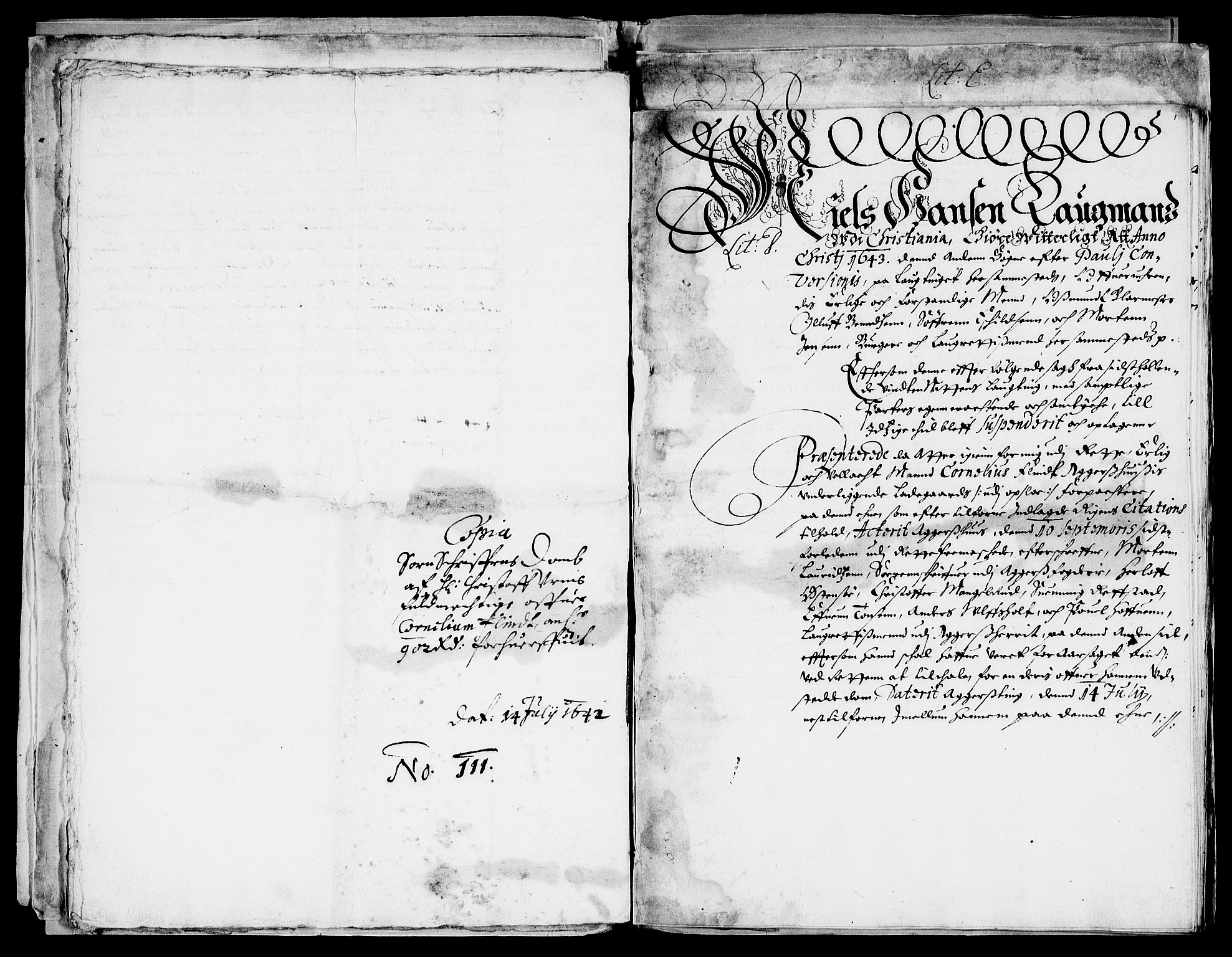 Danske Kanselli, Skapsaker, AV/RA-EA-4061/F/L0064: Skap 14, pakke 214-306, 1591-1731, p. 23