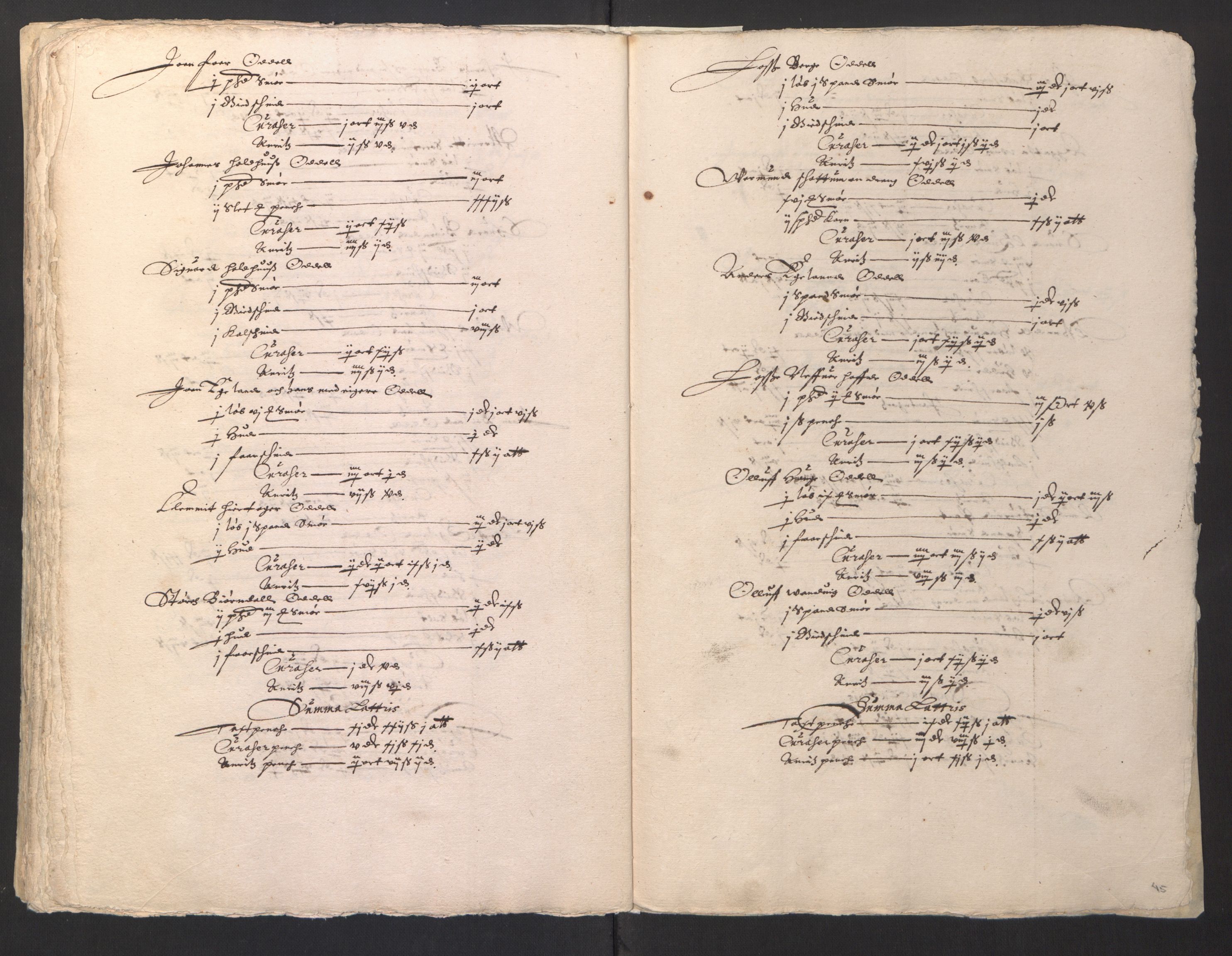 Stattholderembetet 1572-1771, AV/RA-EA-2870/Ek/L0012/0001: Jordebøker til utlikning av rosstjeneste 1624-1626: / Odelsjordebøker for Bergenhus len, 1626, p. 47