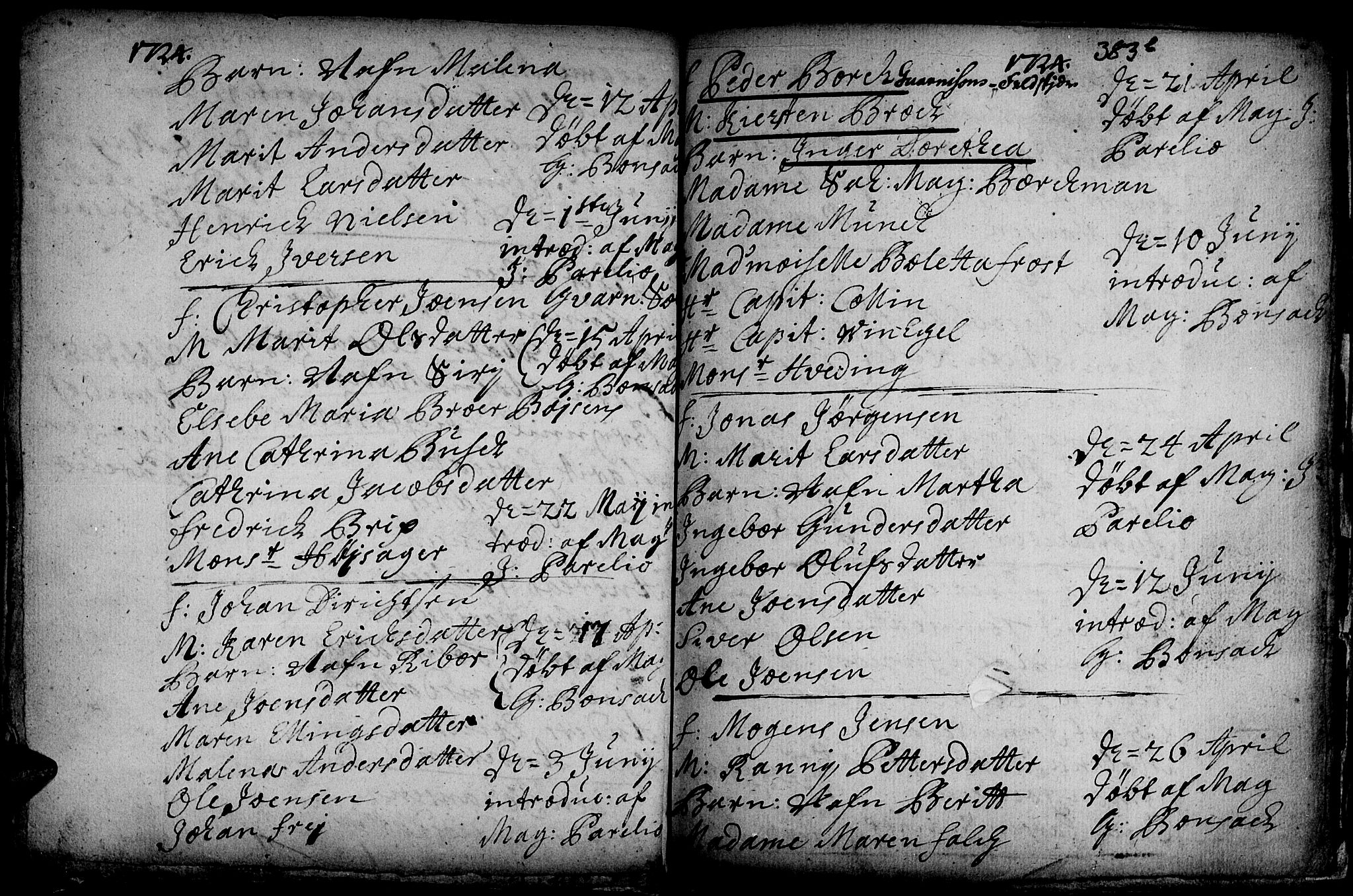 Ministerialprotokoller, klokkerbøker og fødselsregistre - Sør-Trøndelag, SAT/A-1456/601/L0035: Parish register (official) no. 601A03, 1713-1728, p. 383c