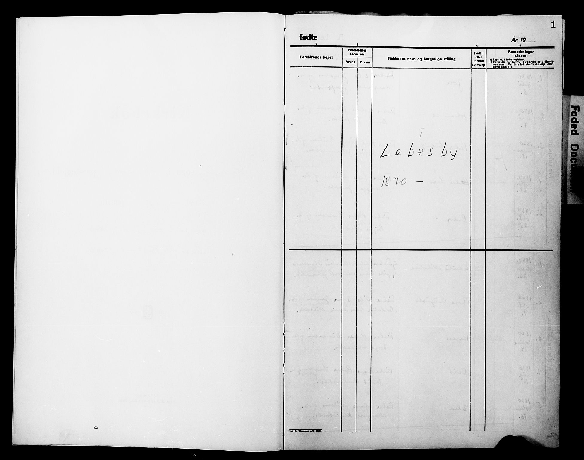 Lebesby sokneprestkontor, AV/SATØ-S-1353/H/Ha/L0004kirke: Parish register (official) no. 4, 1870-1902, p. 1