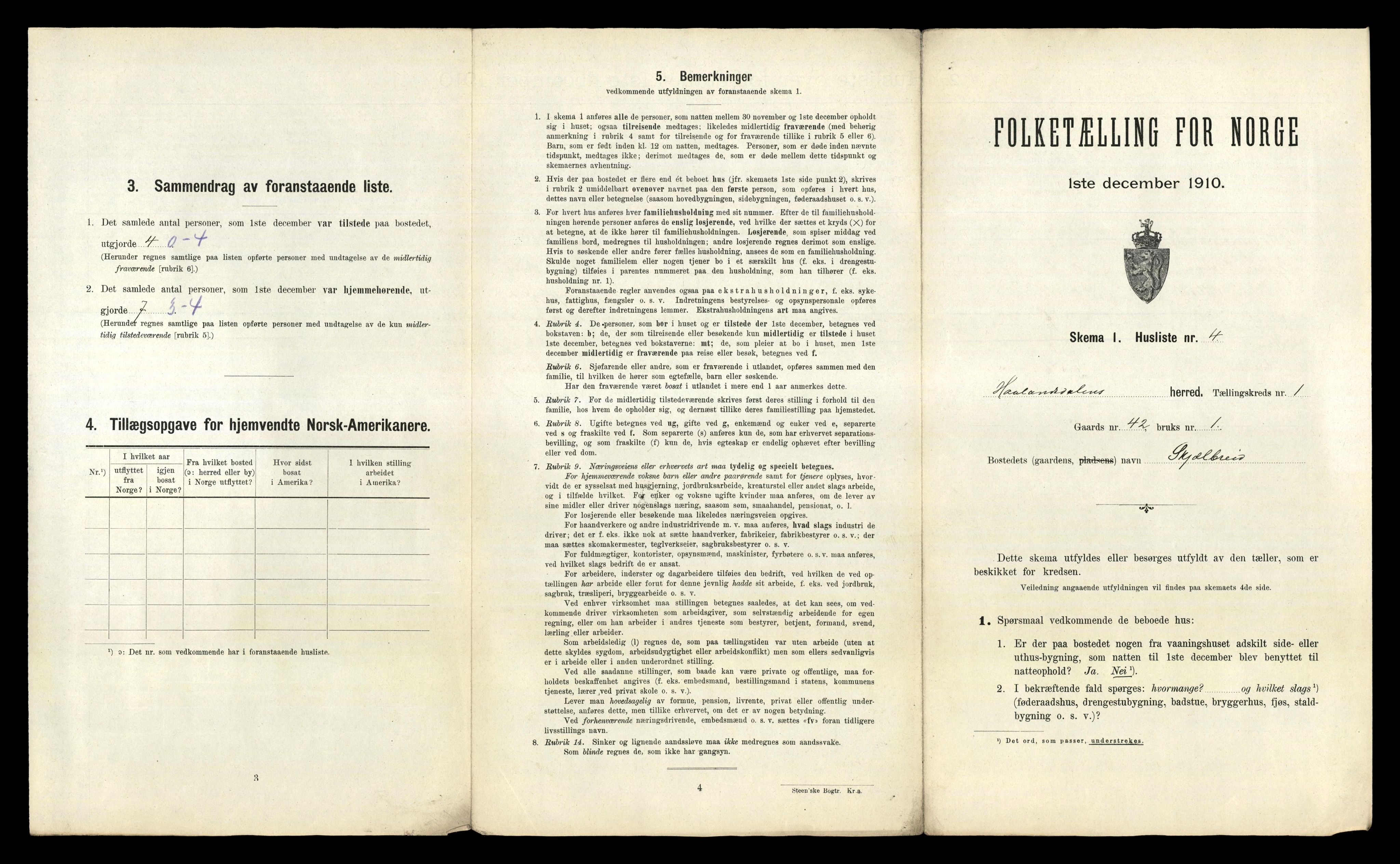 RA, 1910 census for Hålandsdal, 1910, p. 26