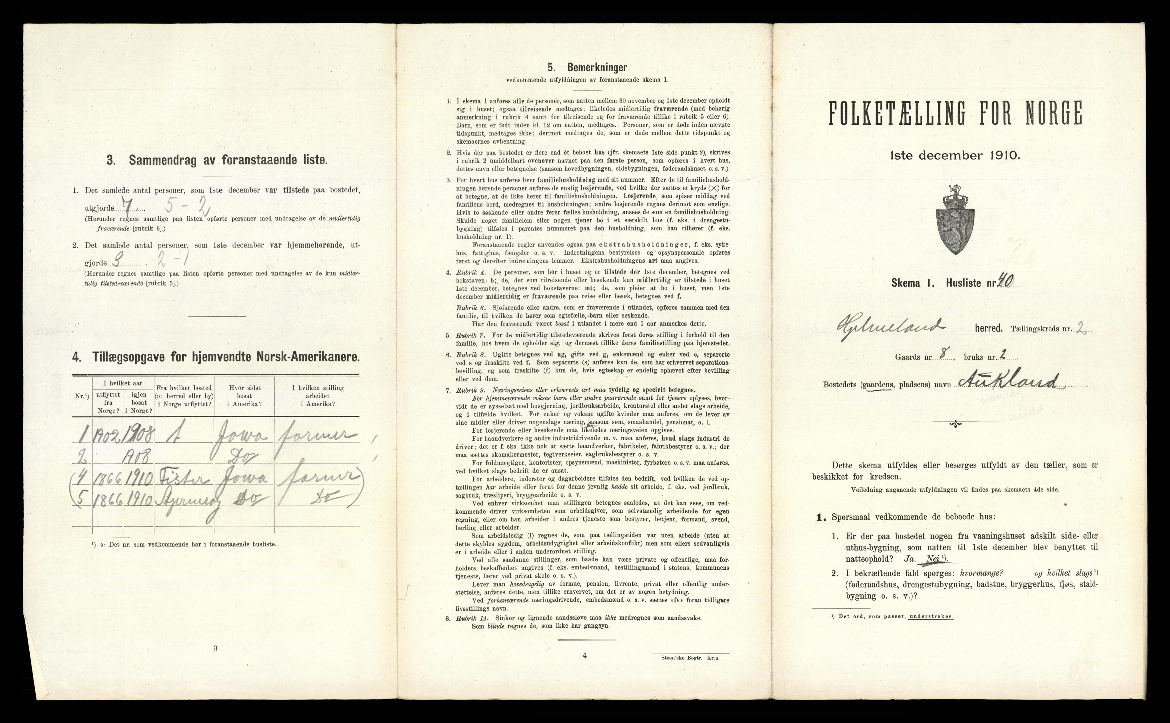 RA, 1910 census for Hjelmeland, 1910, p. 162
