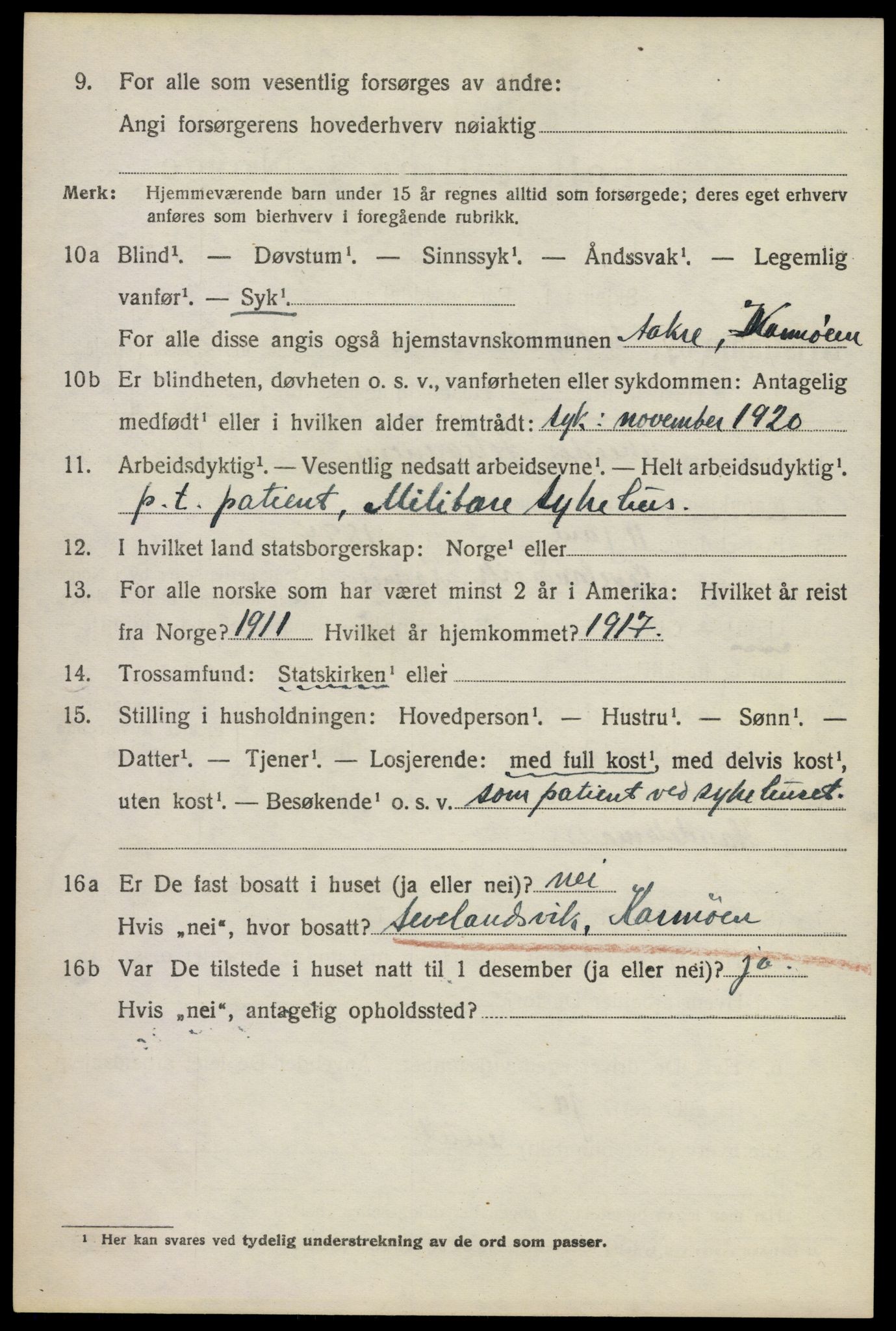 SAO, 1920 census for Kristiania, 1920, p. 651494