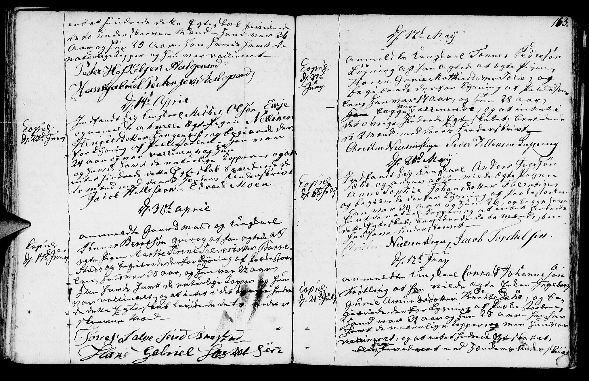 Sokndal sokneprestkontor, SAST/A-101808: Parish register (official) no. A 5, 1806-1826, p. 163