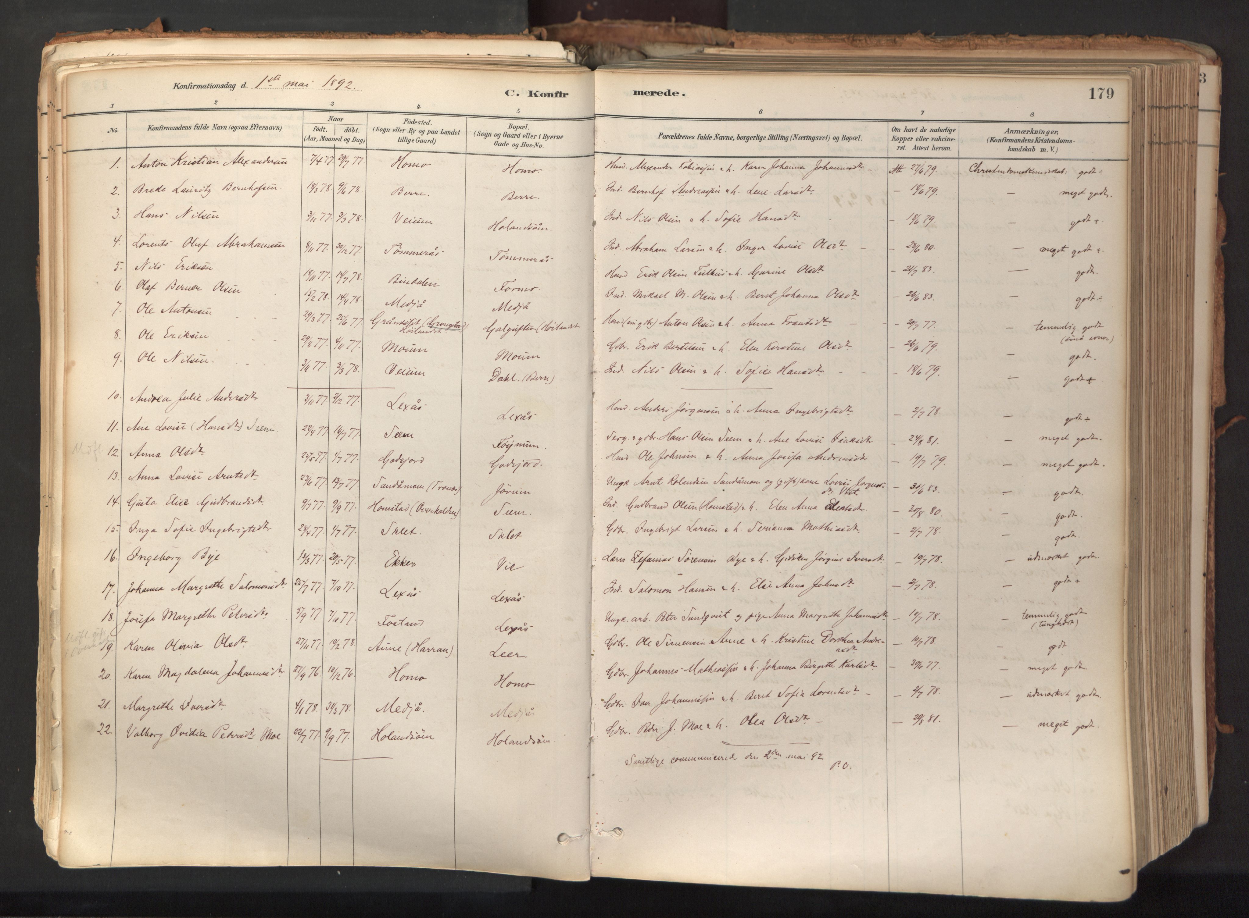 Ministerialprotokoller, klokkerbøker og fødselsregistre - Nord-Trøndelag, SAT/A-1458/758/L0519: Parish register (official) no. 758A04, 1880-1926, p. 179