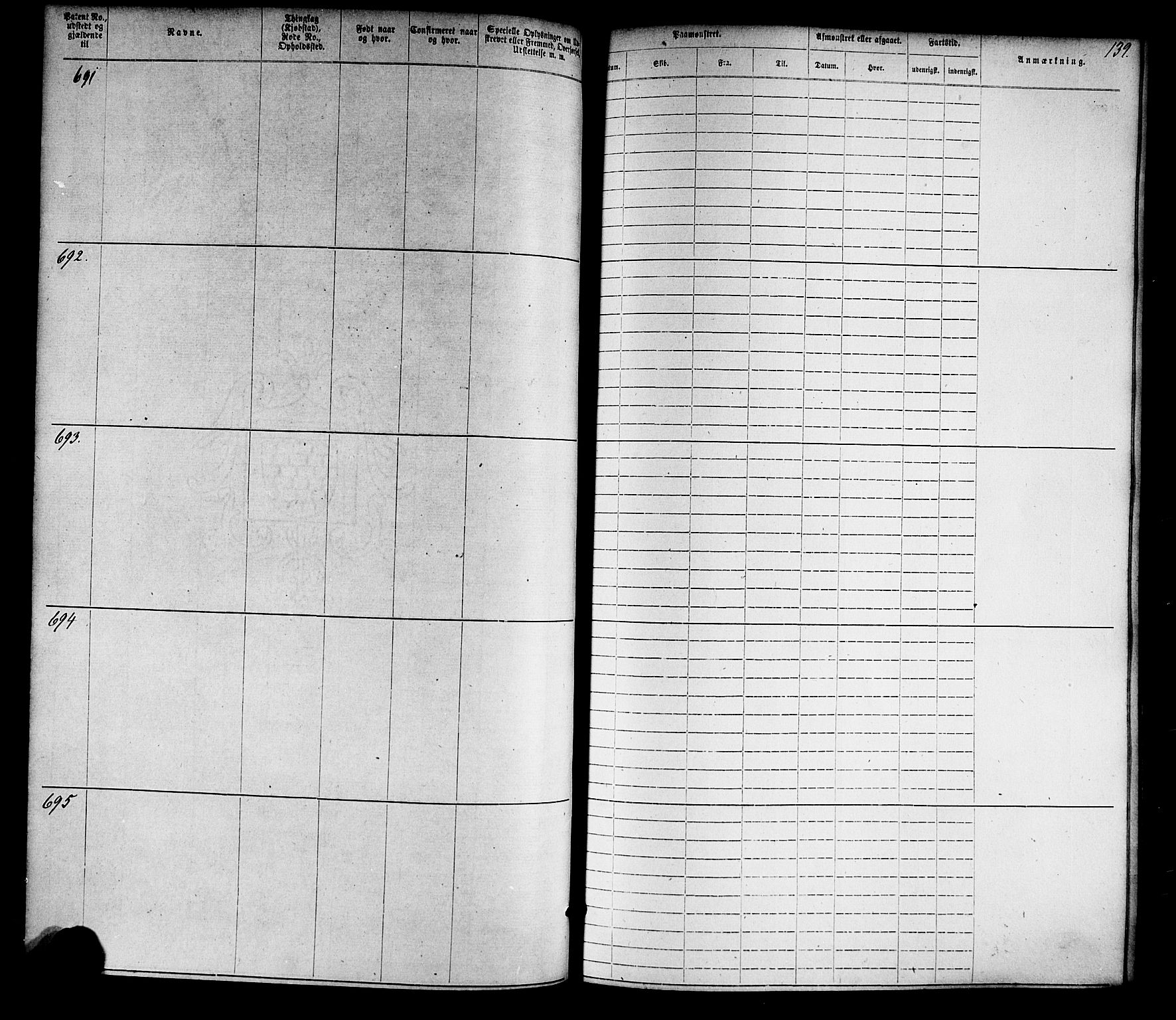 Farsund mønstringskrets, SAK/2031-0017/F/Fa/L0005: Annotasjonsrulle nr 1-1910 med register, Z-2, 1869-1877, p. 167
