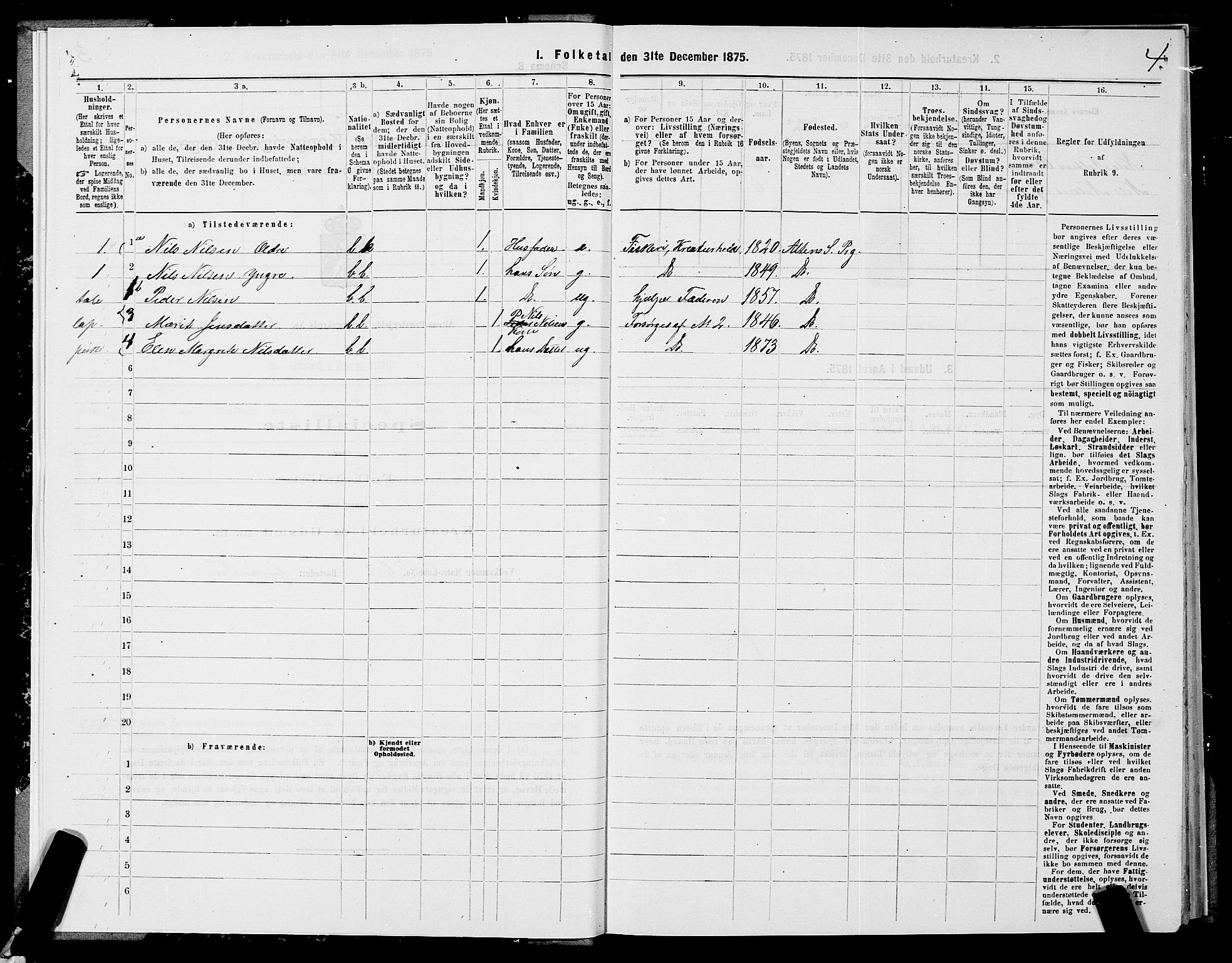 SATØ, 1875 census for 2012P Alta, 1875, p. 1004