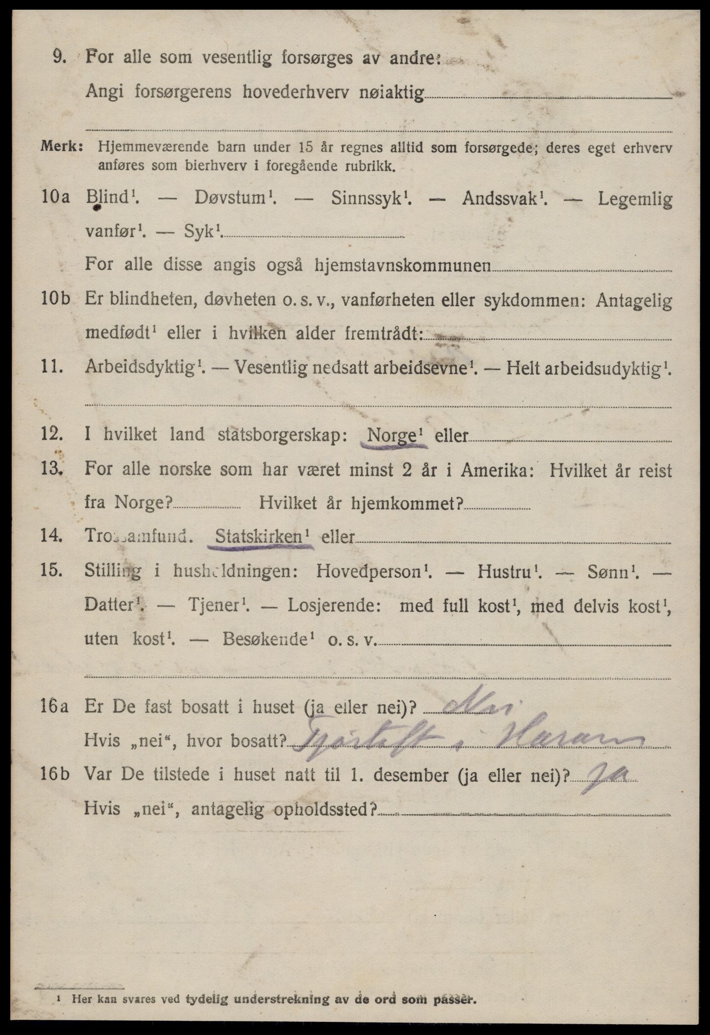 SAT, 1920 census for Haram, 1920, p. 2794